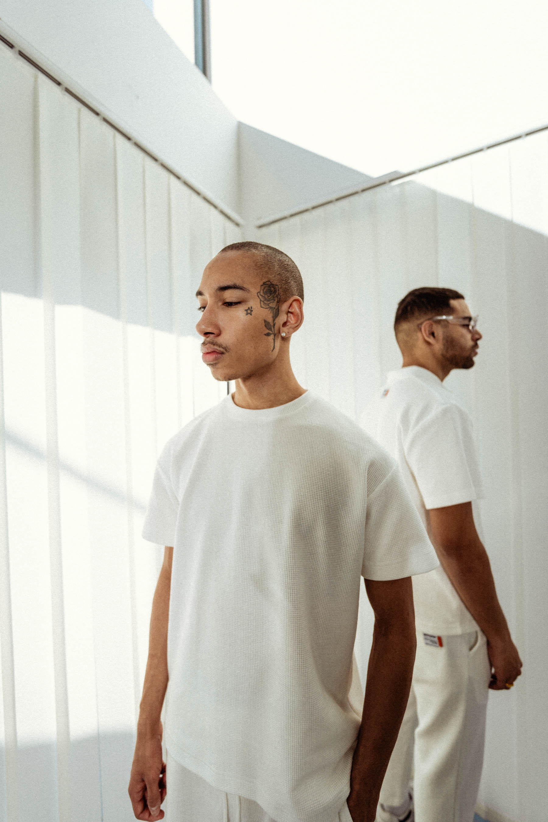 T-shirt gaufré Blanc