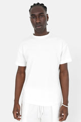 Waffel-T-Shirt Weiß