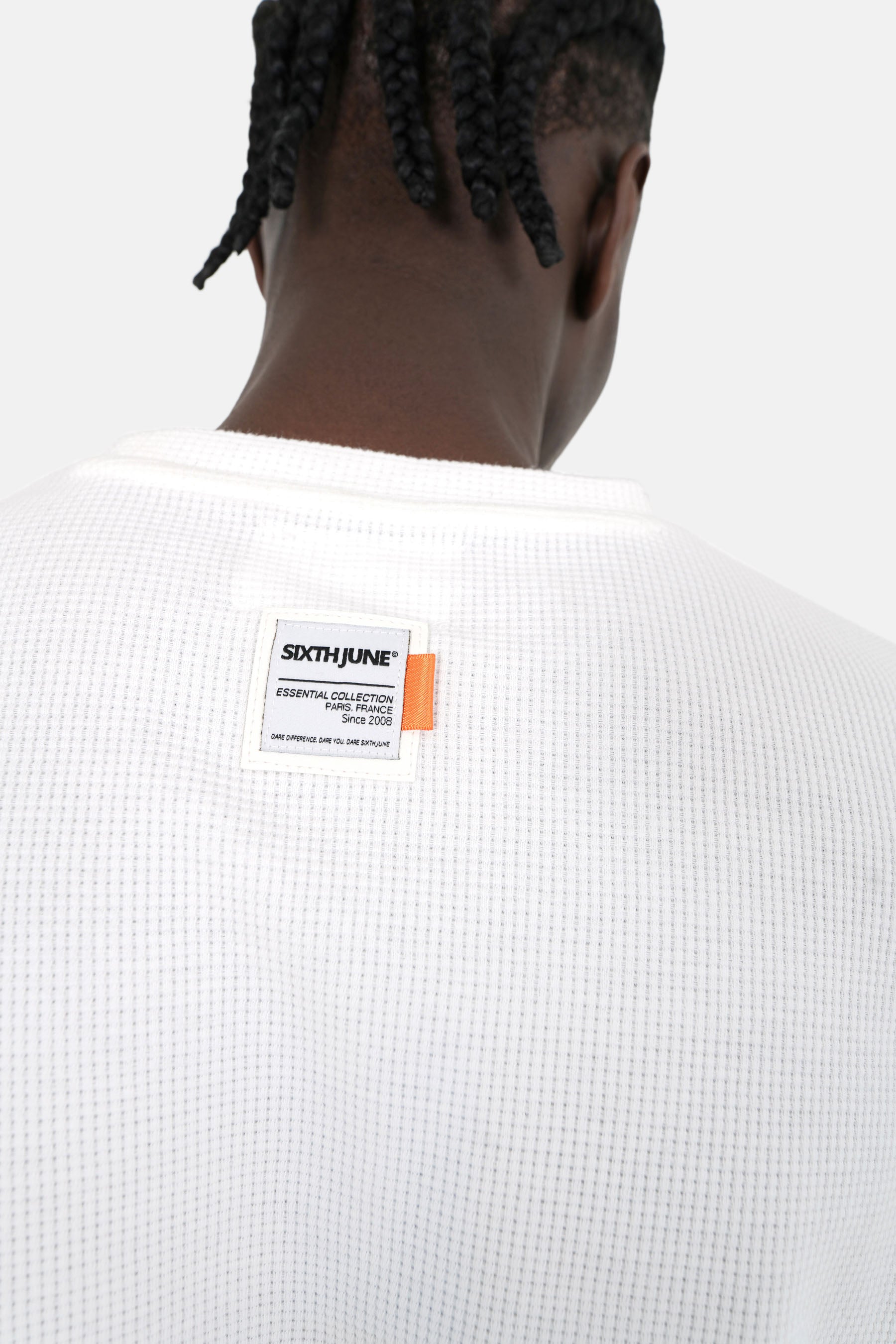 T-shirt gaufré Blanc