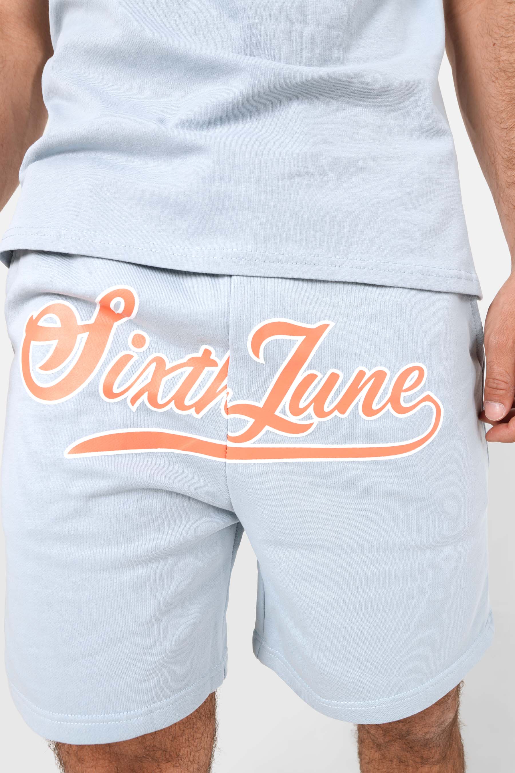 Retro logo shorts Blue