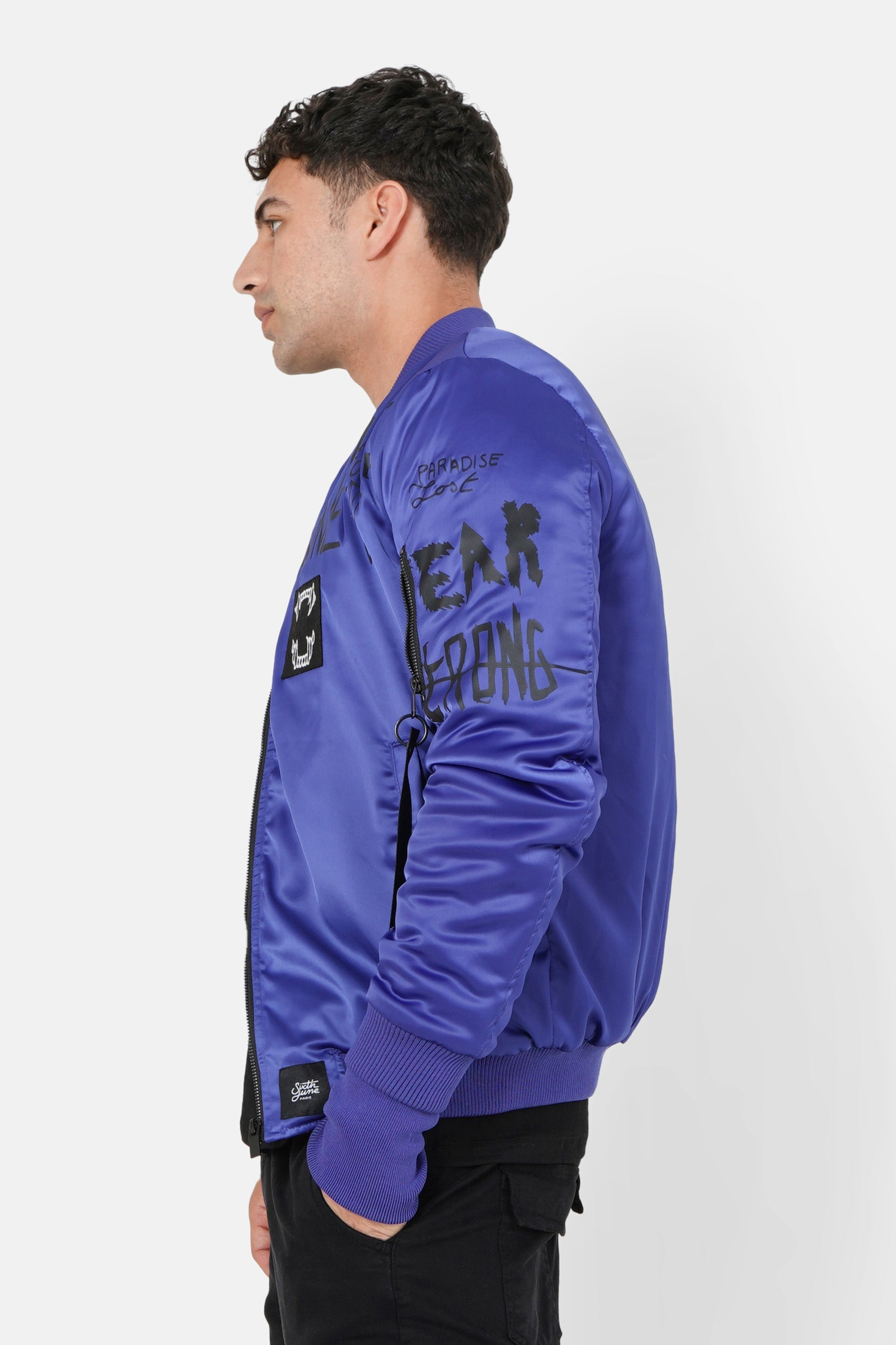 Veste imprimé Crew Bleu foncé