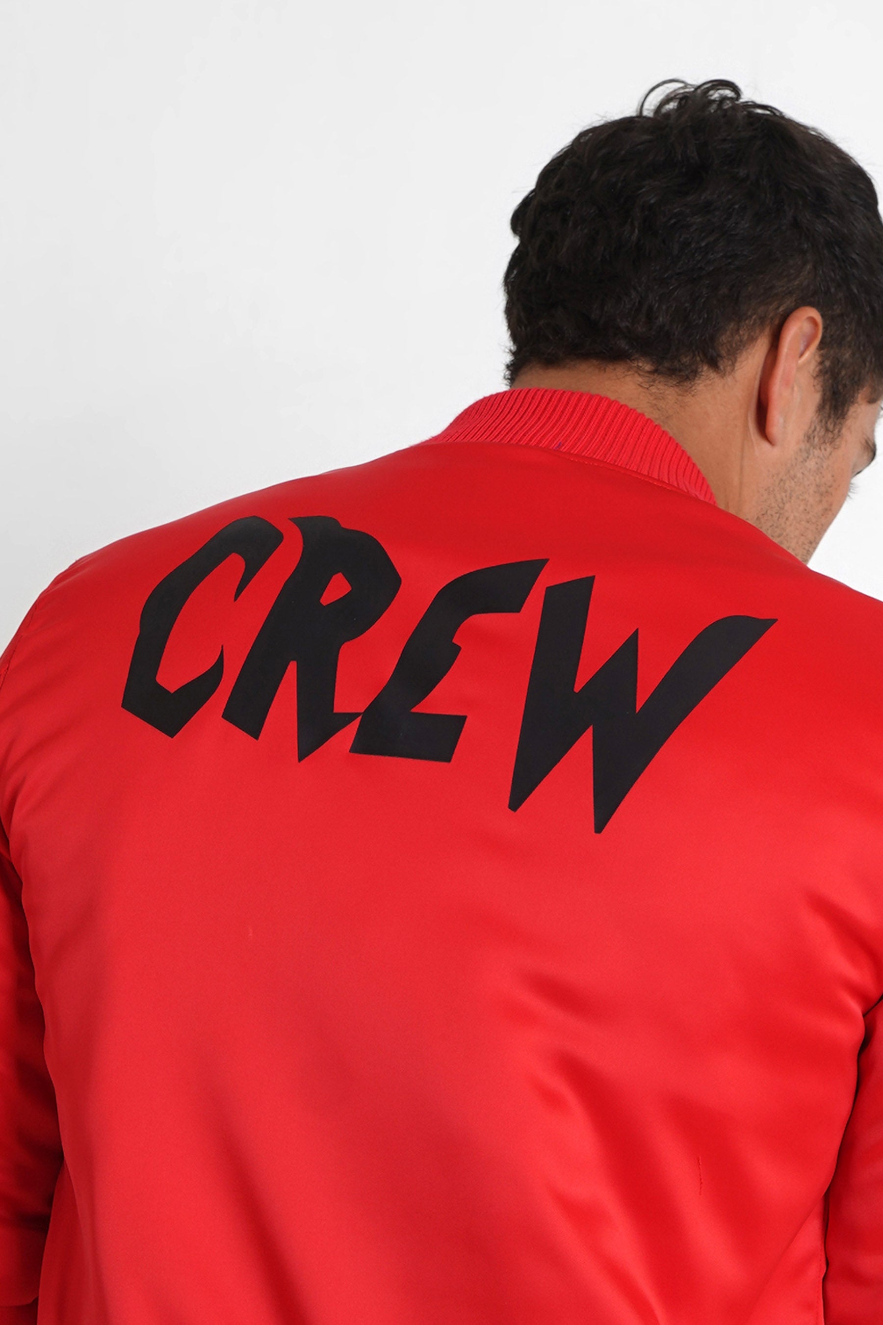 Sixth June - Bomber imprimé Crew Rouge