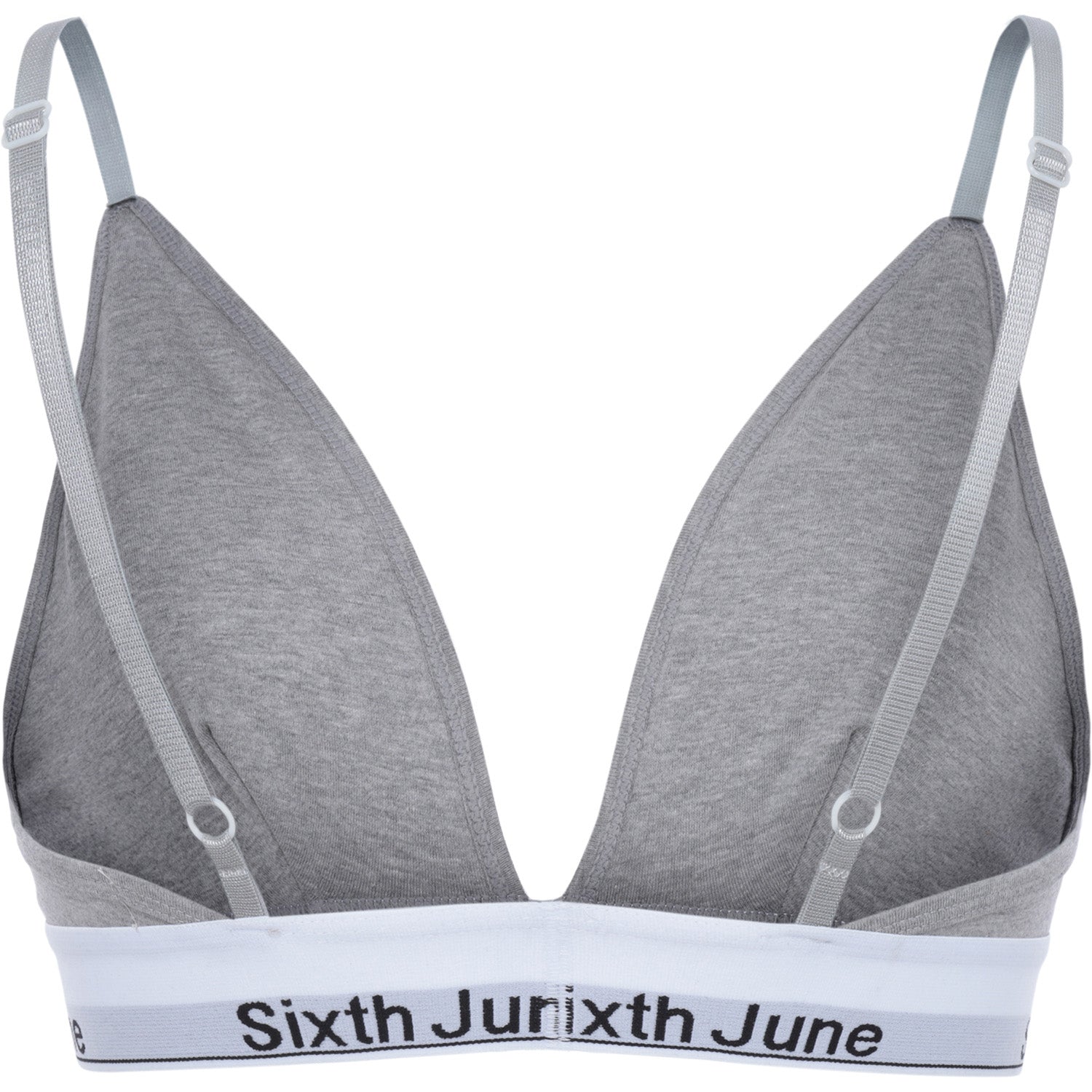 Sixth June - Brassière bretelles fines bande gris