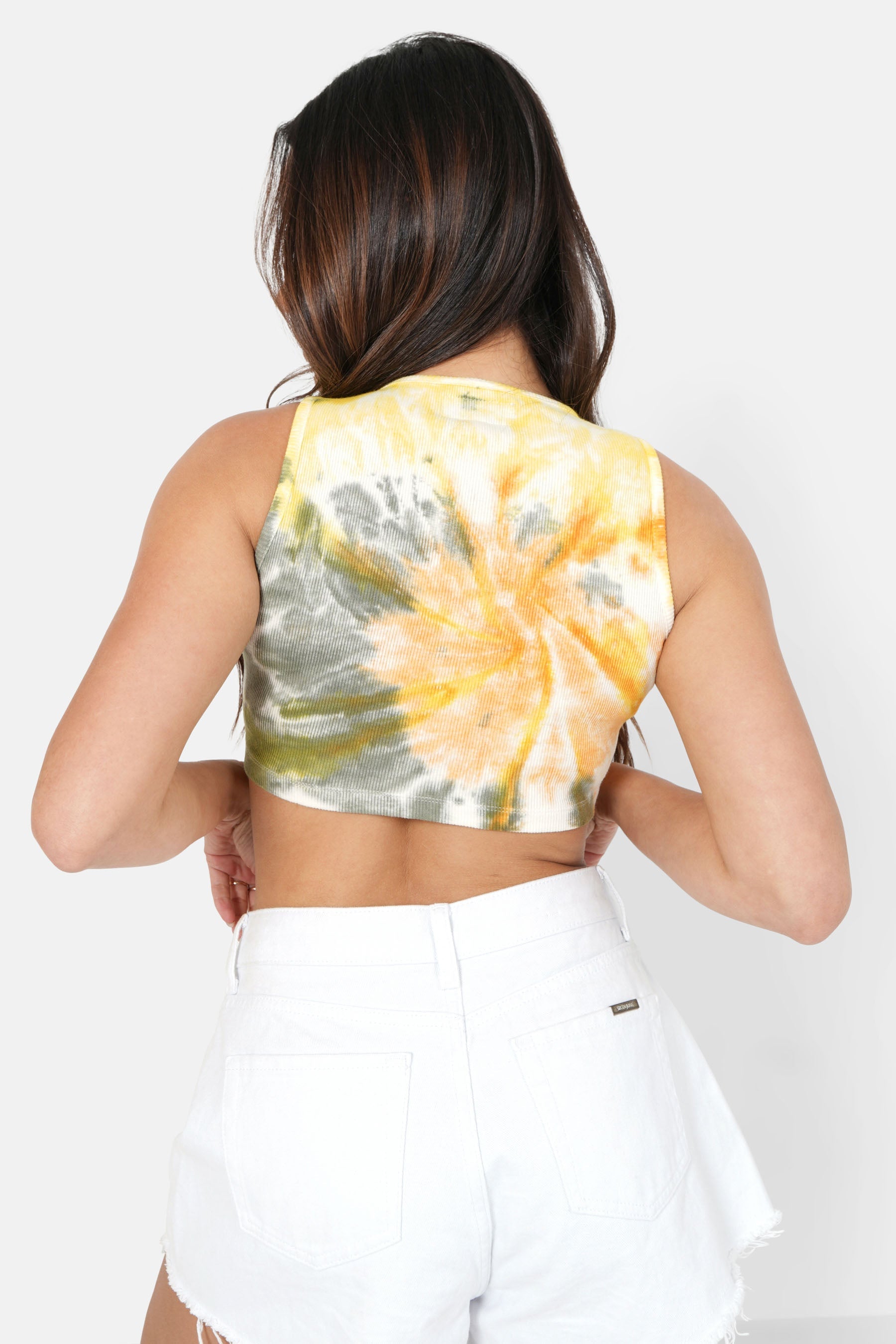 Top court tie dye spiral Orange