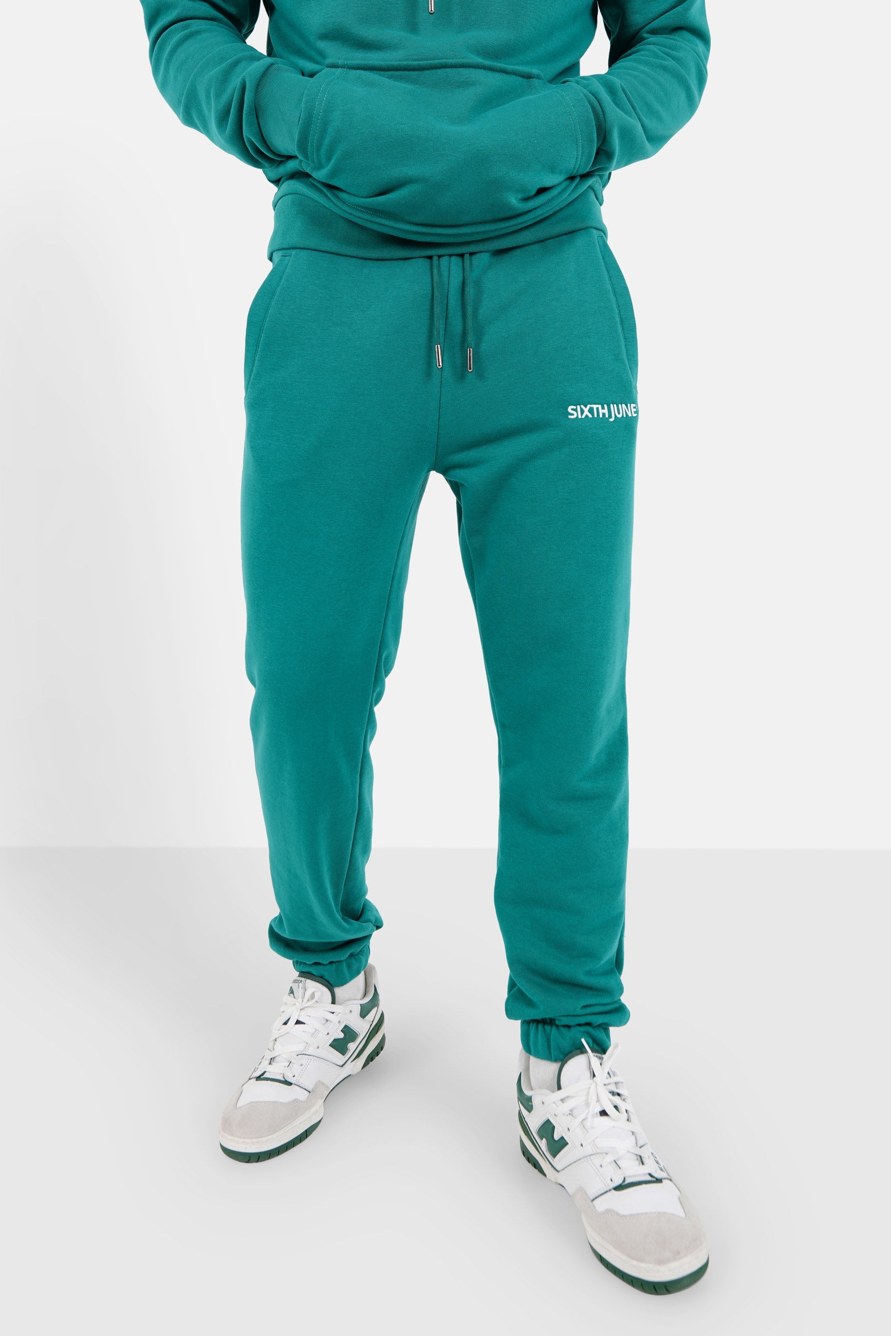 Soft embroidered logo joggers Dark green - Main Image