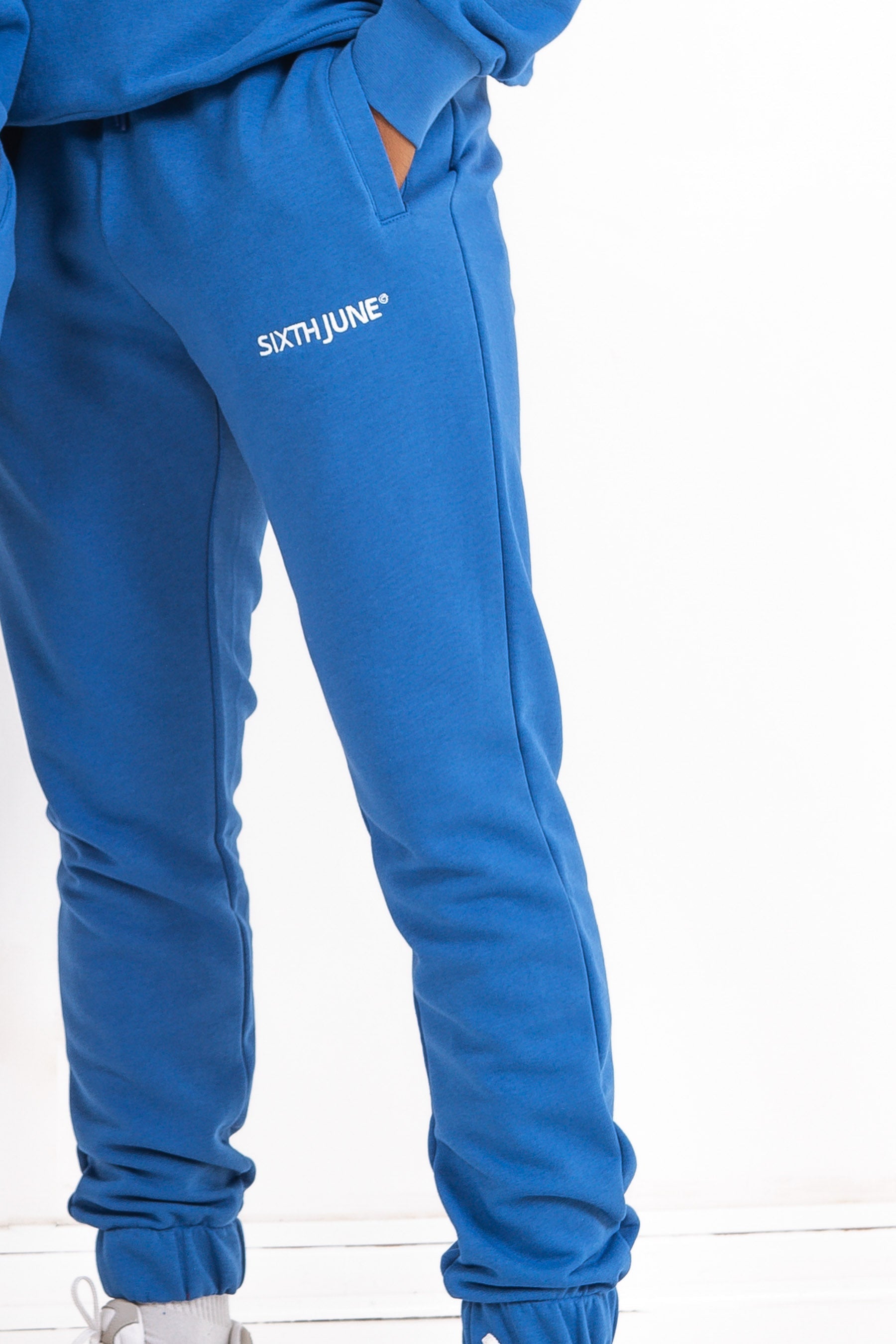 Sixth June - Jogging soft logo brodé Bleu foncé