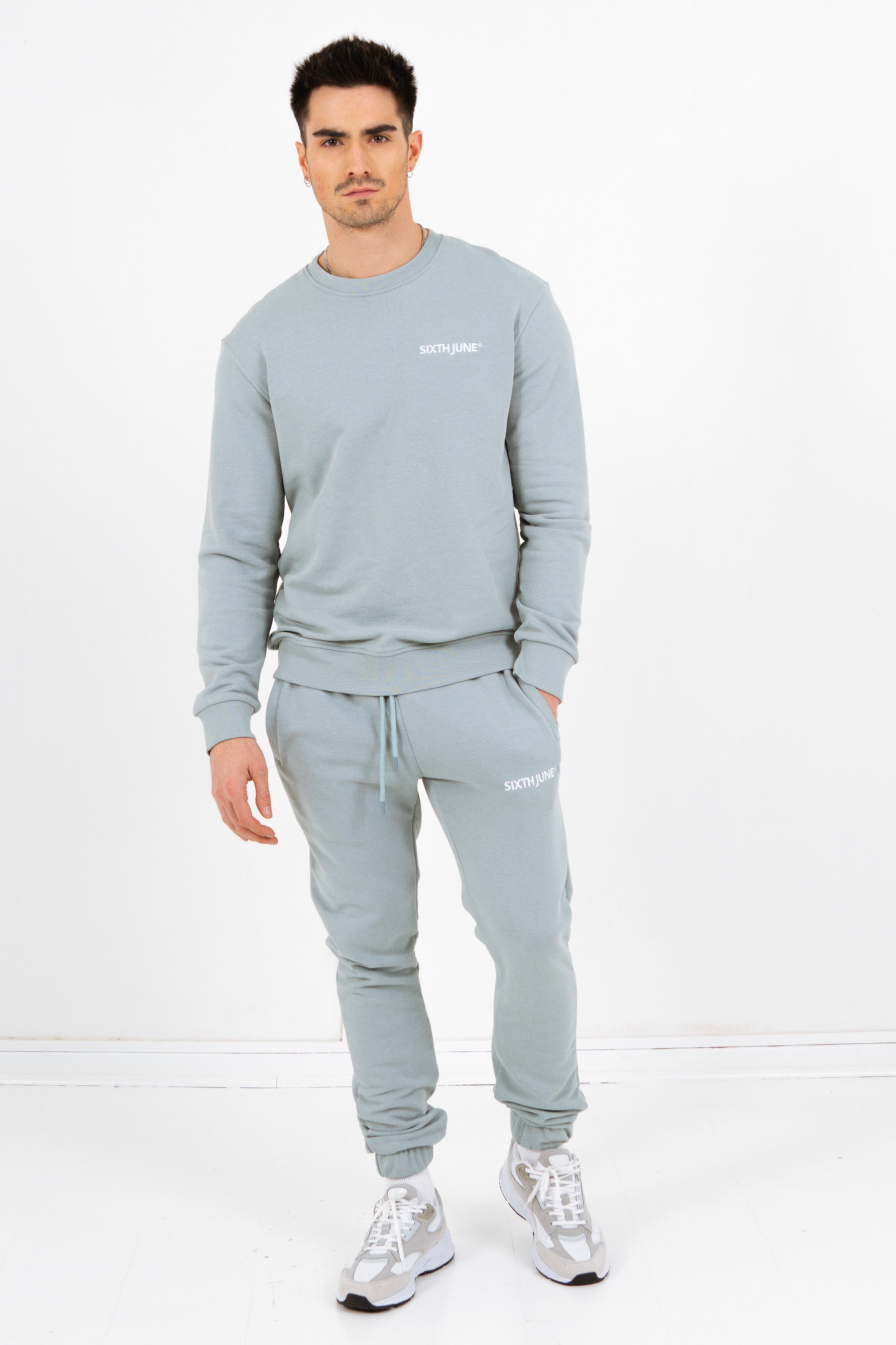 Sixth June - Jogging + sweat logo brodé Blue