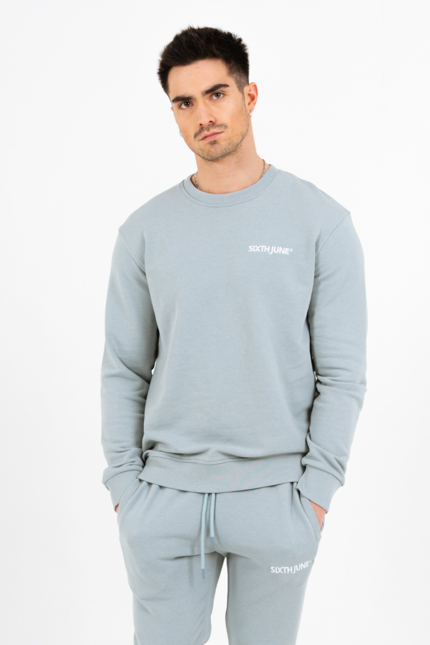 Sixth June - Jogging + sweat logo brodé Blue