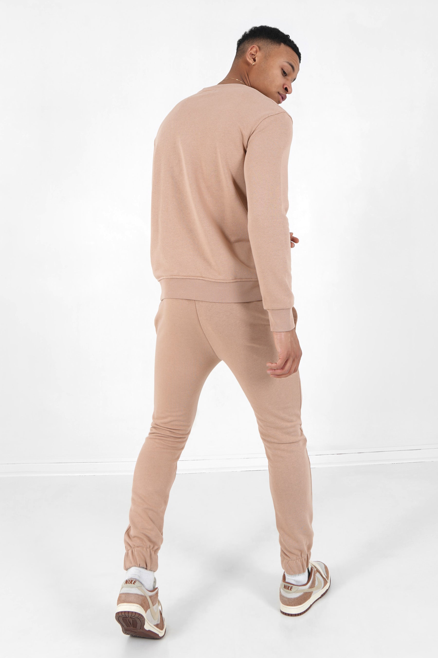 Sixth June - Jogging + sweat logo brodé Beige