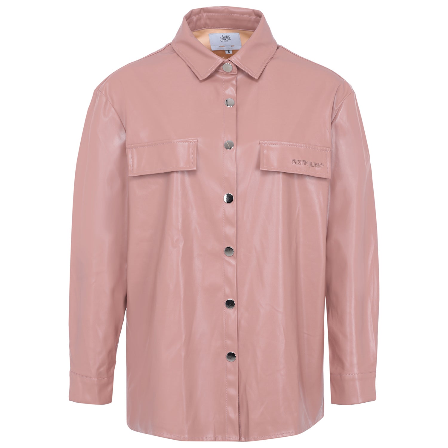 Sixth June - Chemise simili cuir Rose