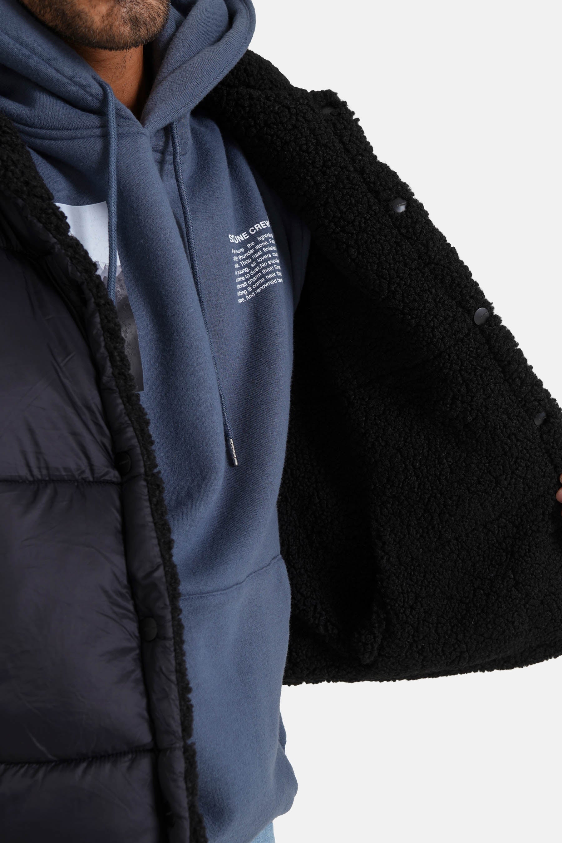 Sixth June - Doudoune sans manches reversible sherpa Noir