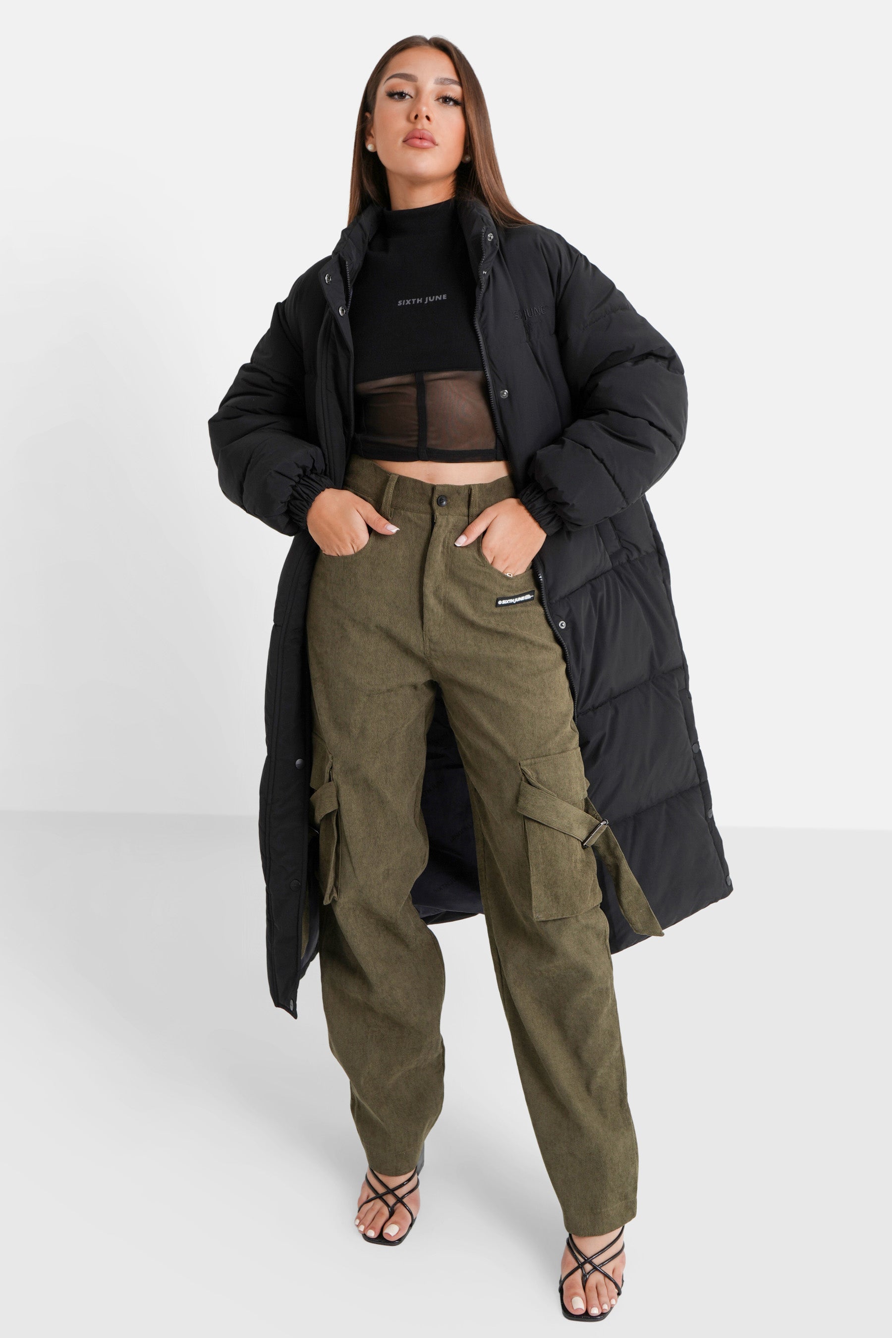 Sixth June - Doudoune longue oversize Noir