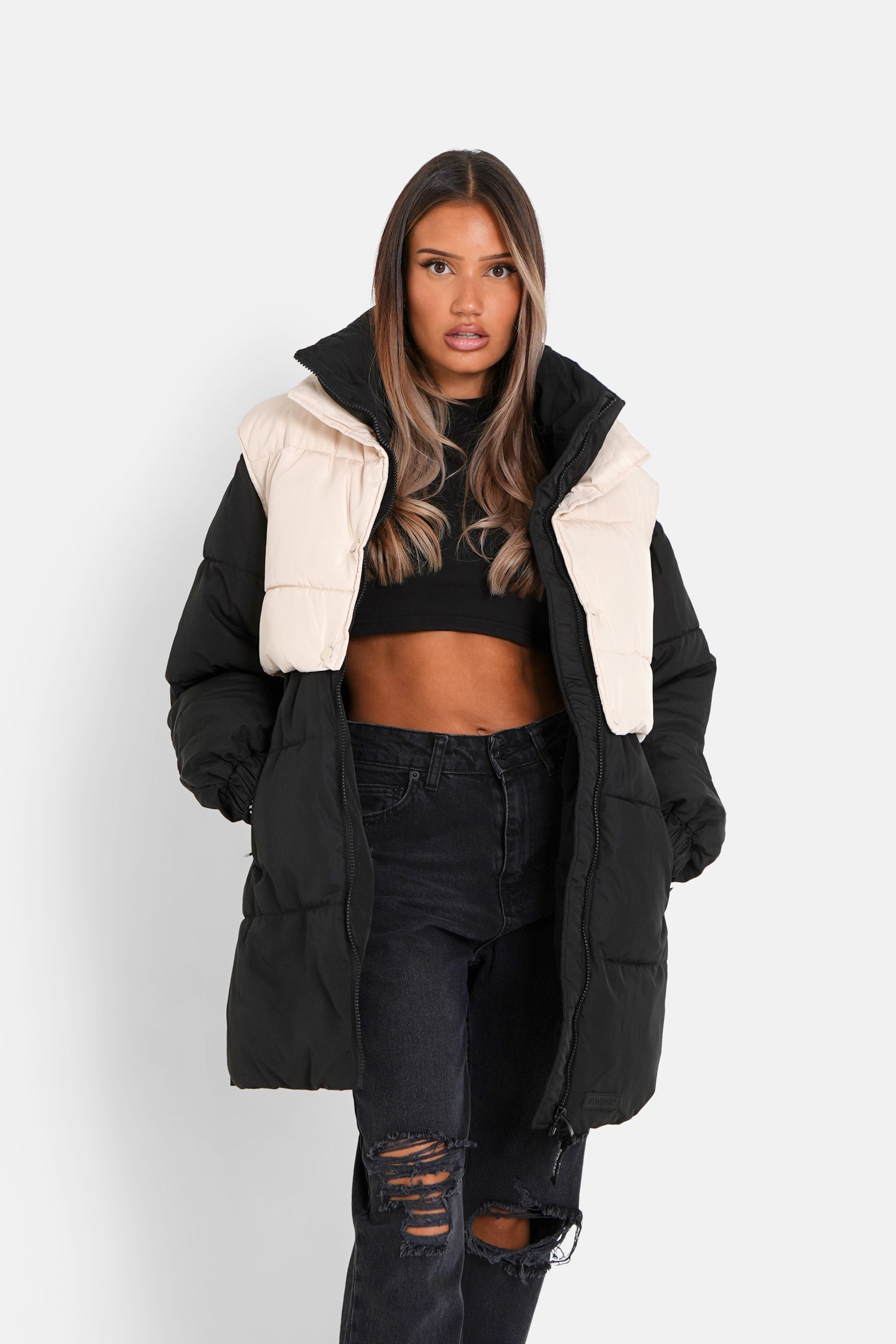 Sixth June - Doudoune veste amovible Noir