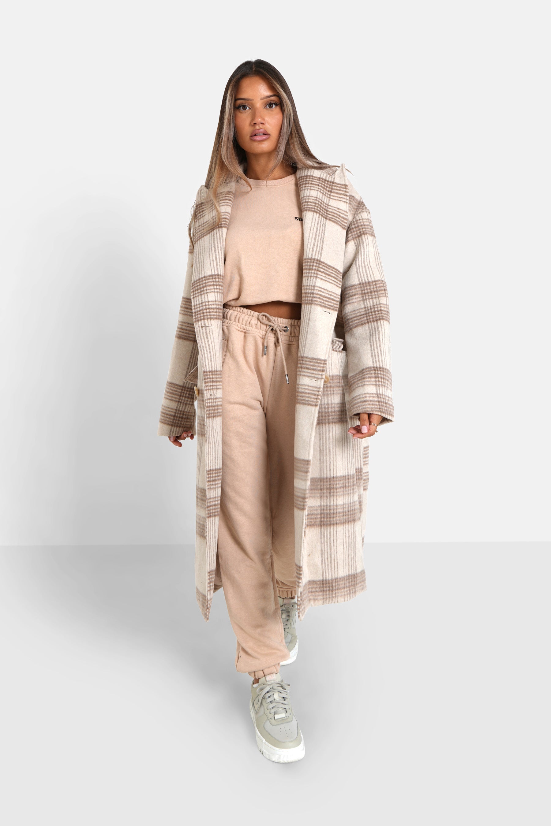 Sixth June - Veste longue laine Beige