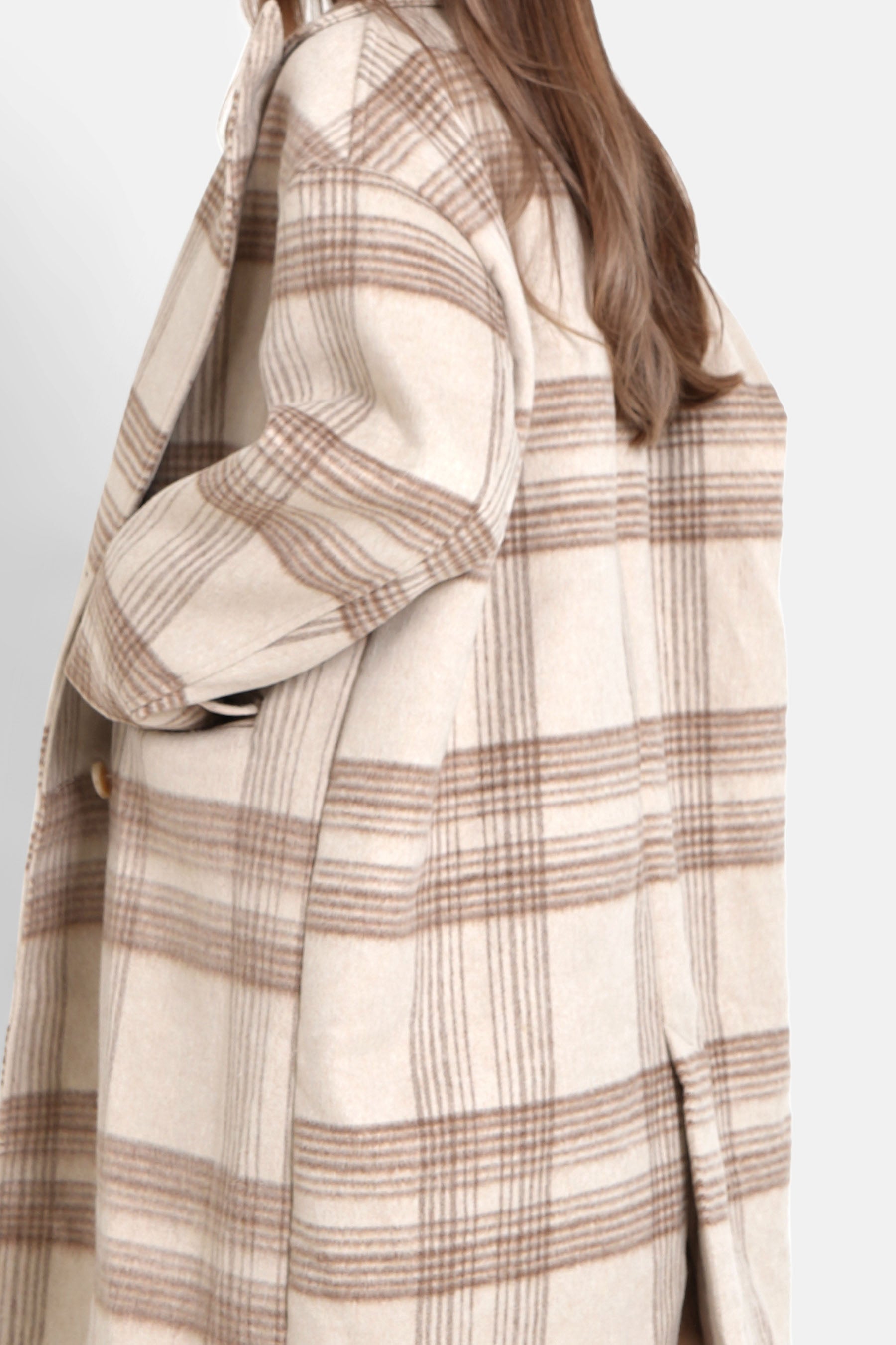 Sixth June - Veste longue laine Beige