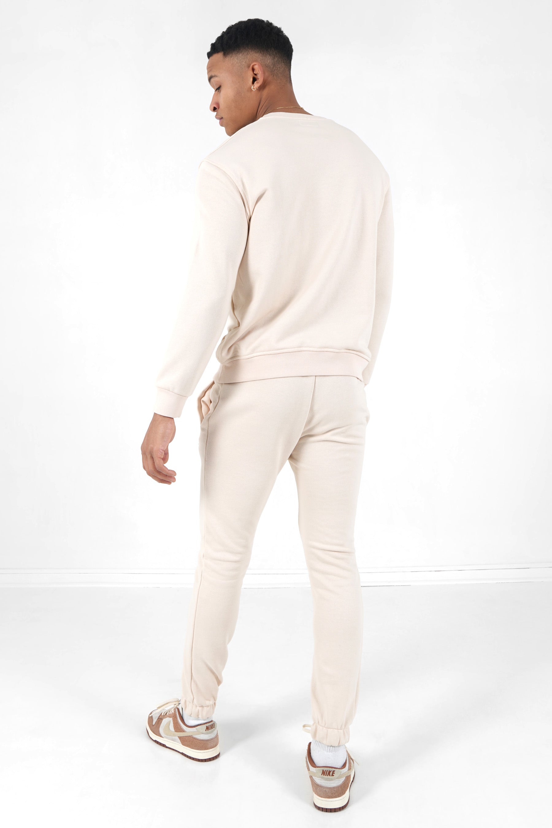 Sixth June - Jogging + sweat logo gommé Beige clair