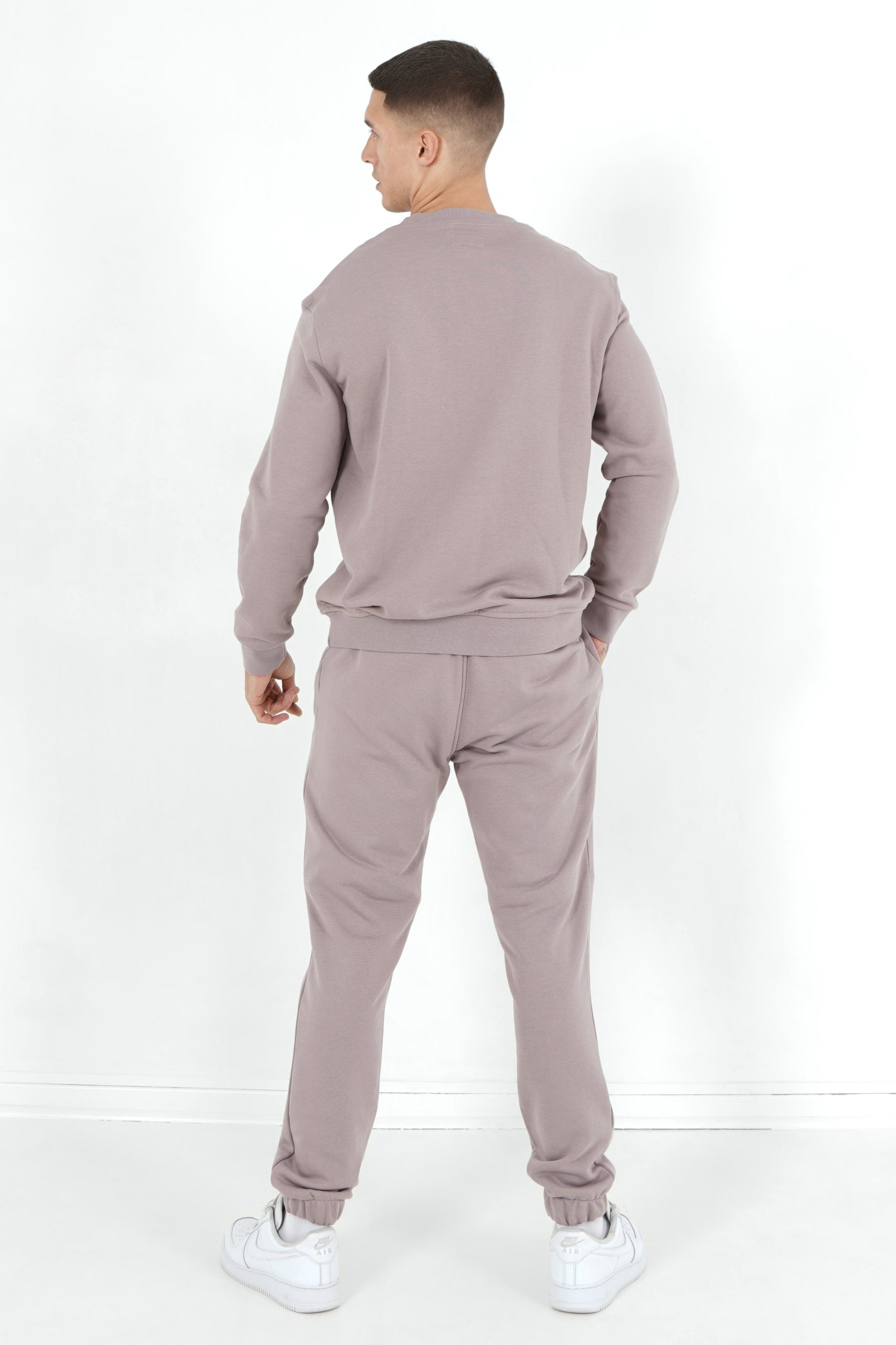 Sixth June - Jogging + sweat logo gommé Marron clair