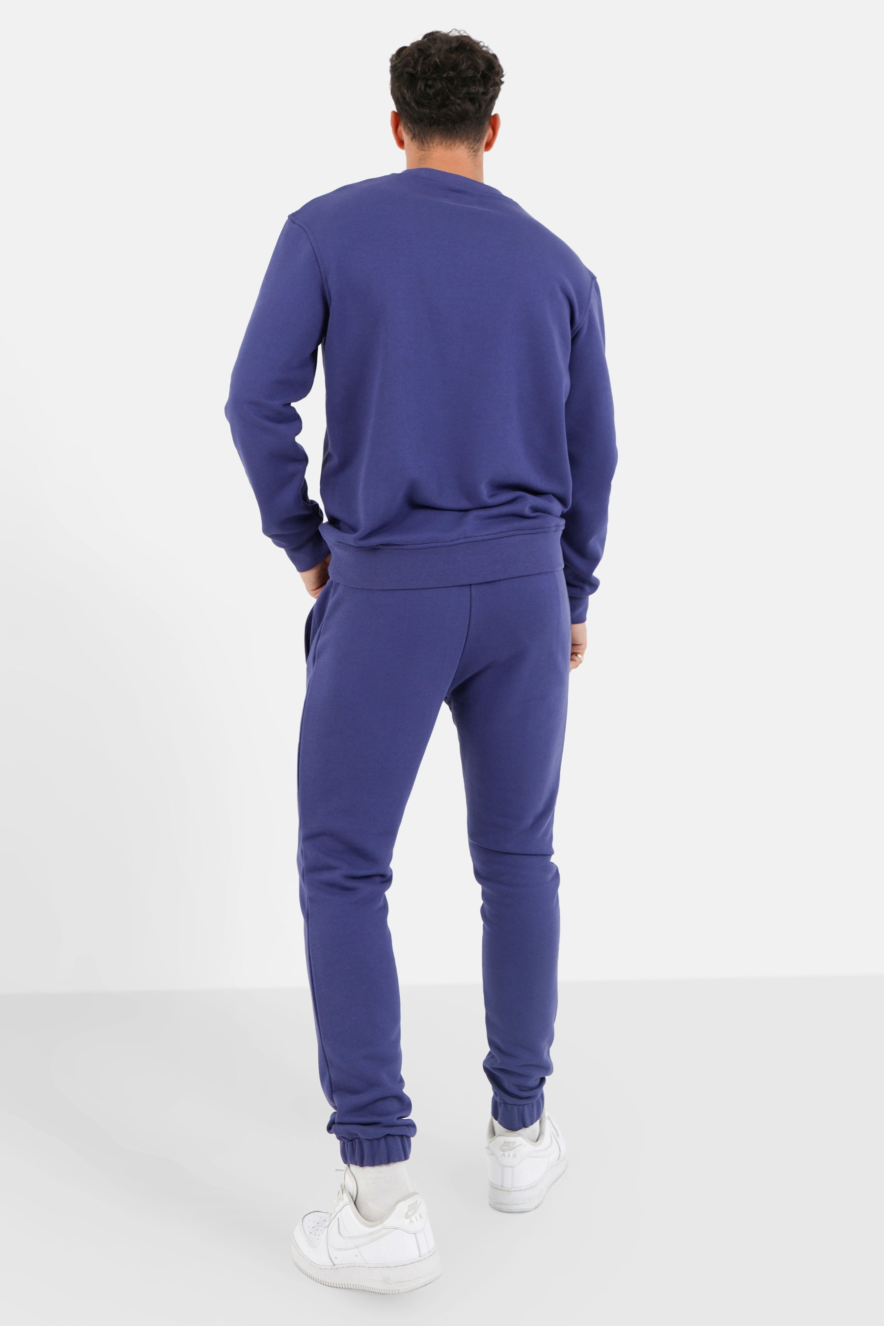 Sixth June - Jogging + sweat logo gommé Bleu foncé