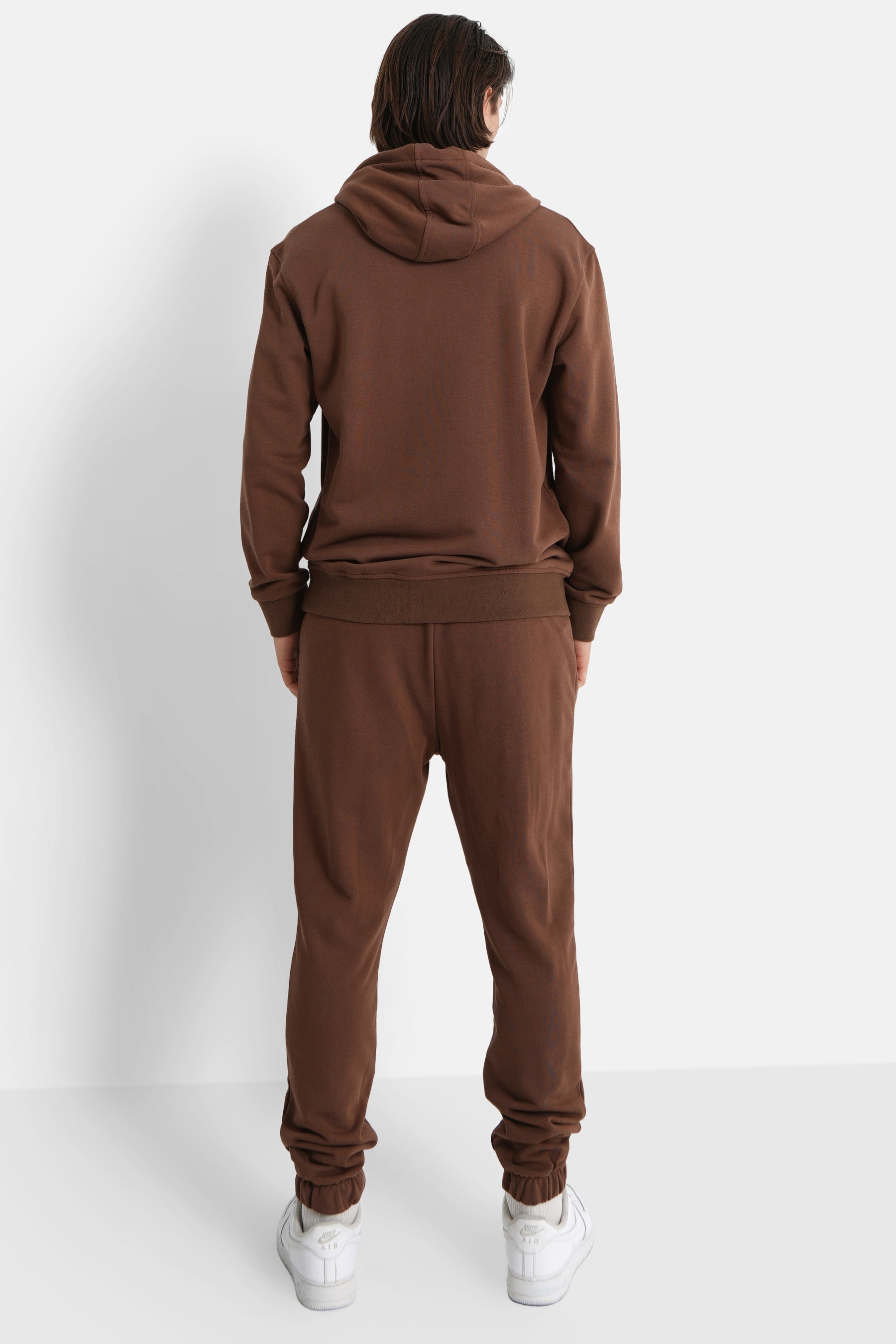 Sixth June - Jogging + sweat capuche logo brodé Marron