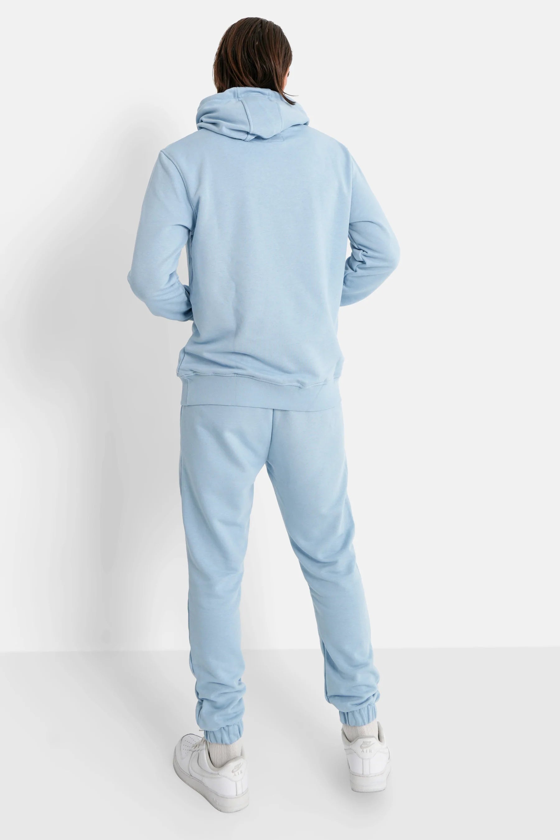 Sixth June - Jogging + sweat capuche logo brodé Bleu clair