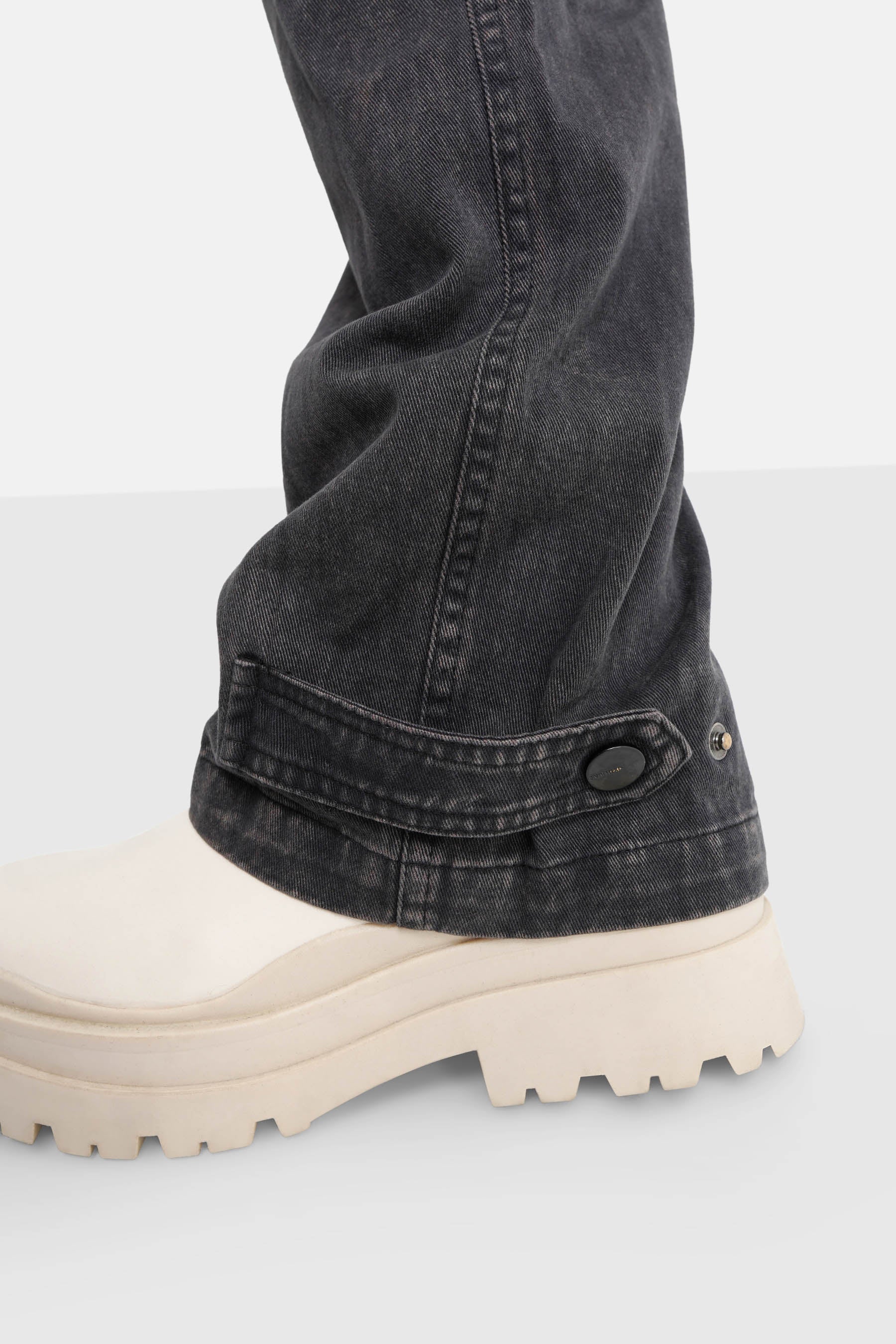 Sixth June - Pantalon utilitaire délavé Noir