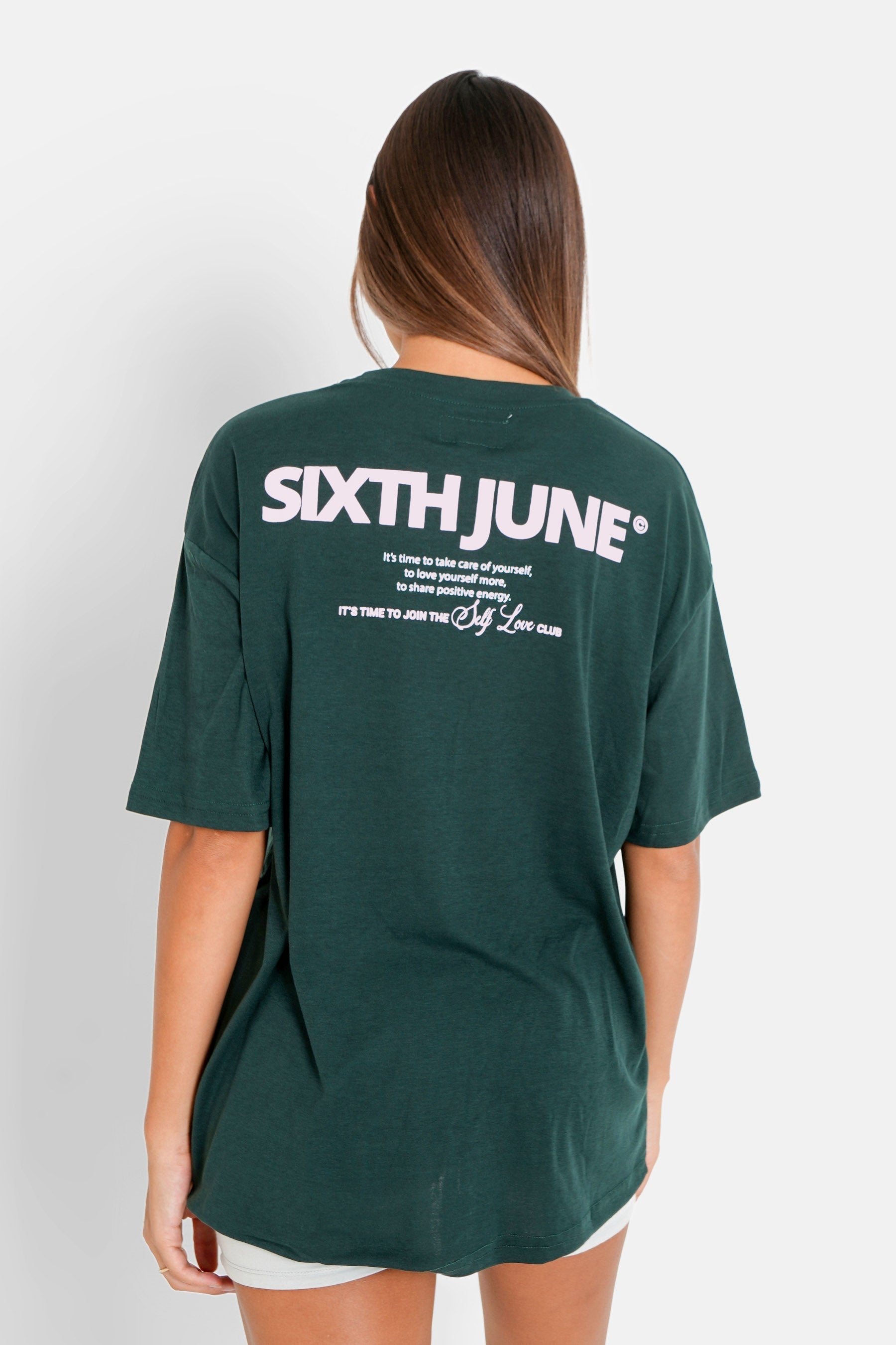 Printed logo t-shirt Green