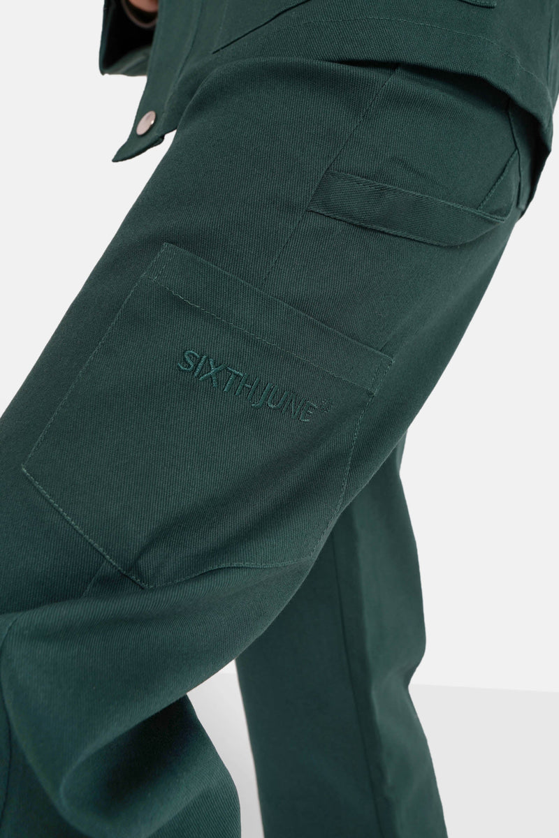 Sixth June - Pantalon poches cargo Vert foncé