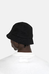 Metallic logo bucket hat Black