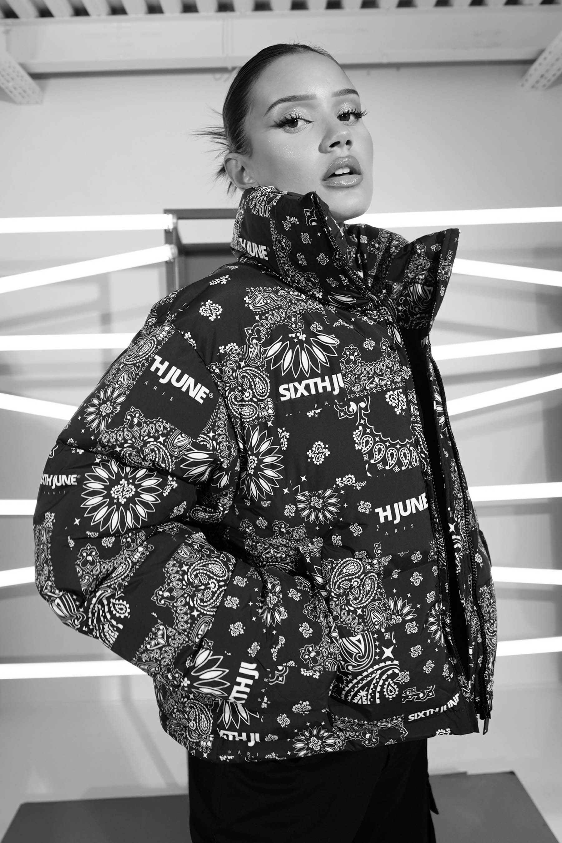 Sixth June - paisley bandana puffer jacket 33875-BEIG