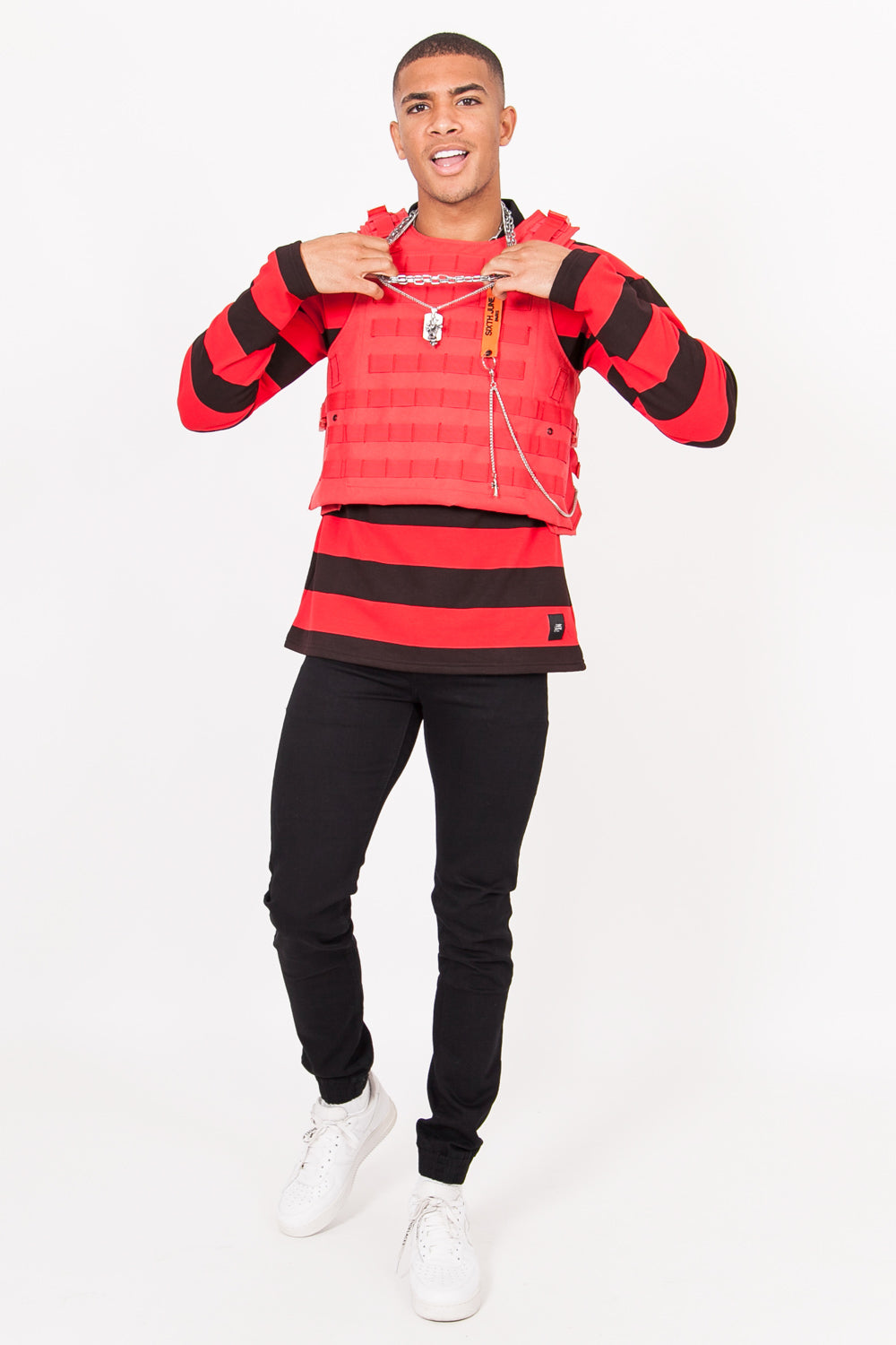 Sixth June - Veste tactique toile clip rouge