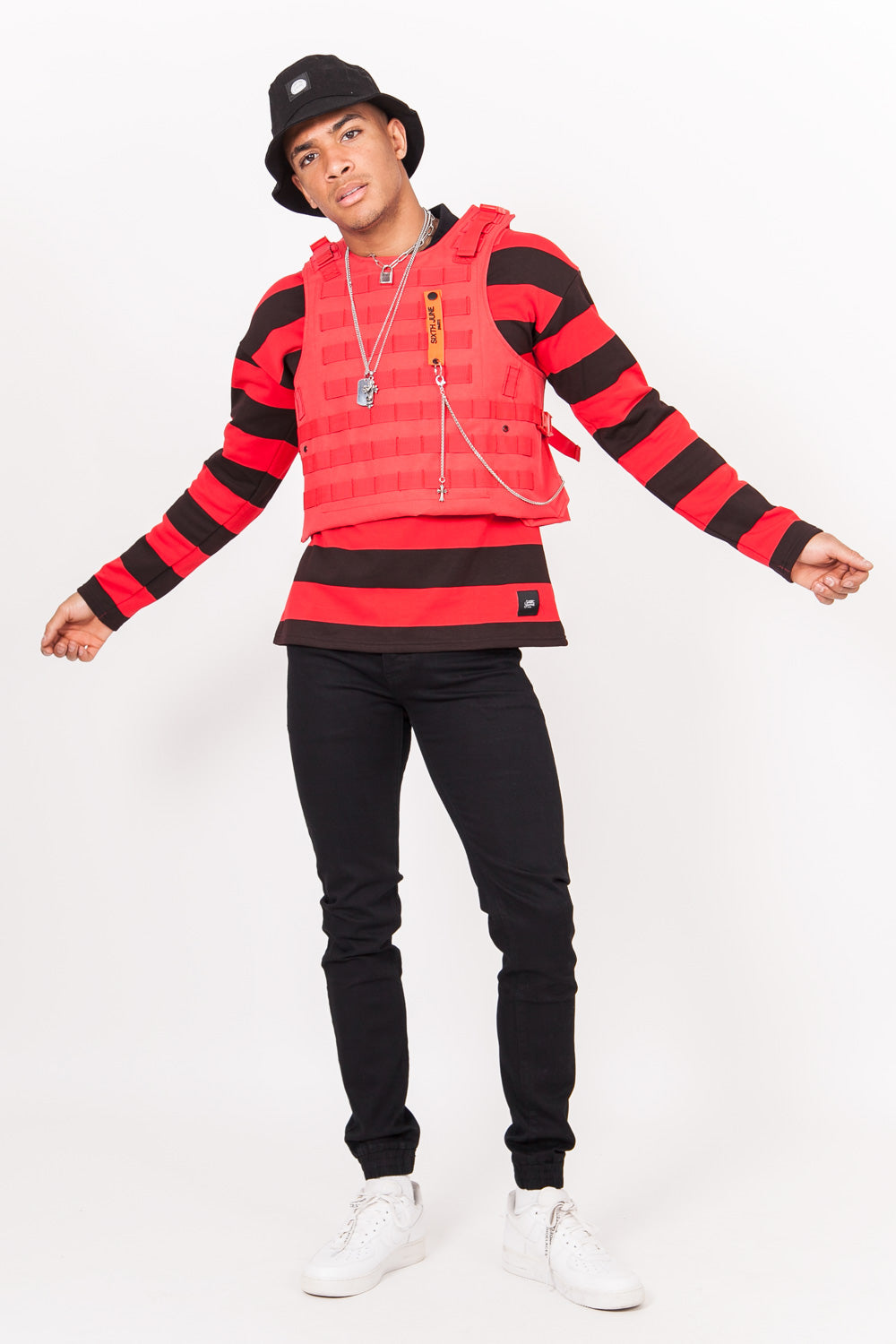 Sixth June - Veste tactique toile clip rouge