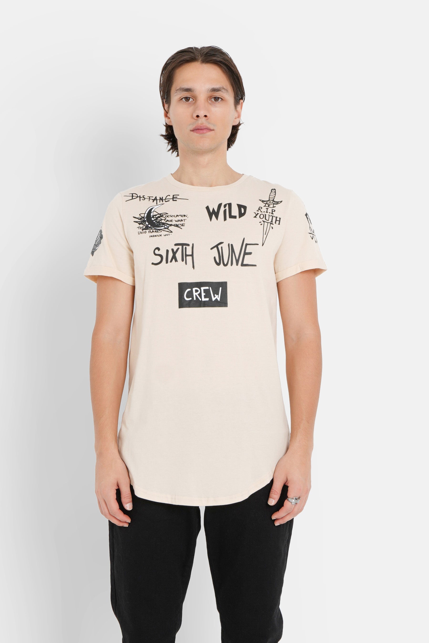 Sixth June - T-shirt crew Beige