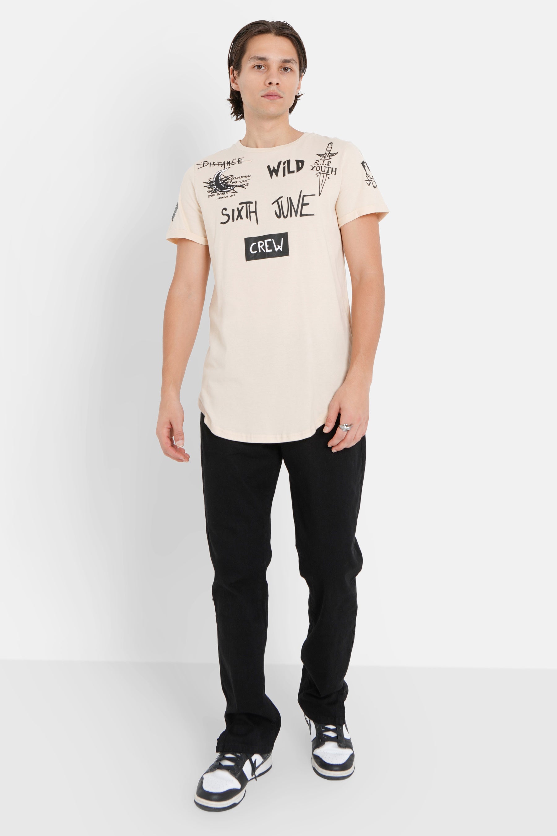 Sixth June - T-shirt crew Beige