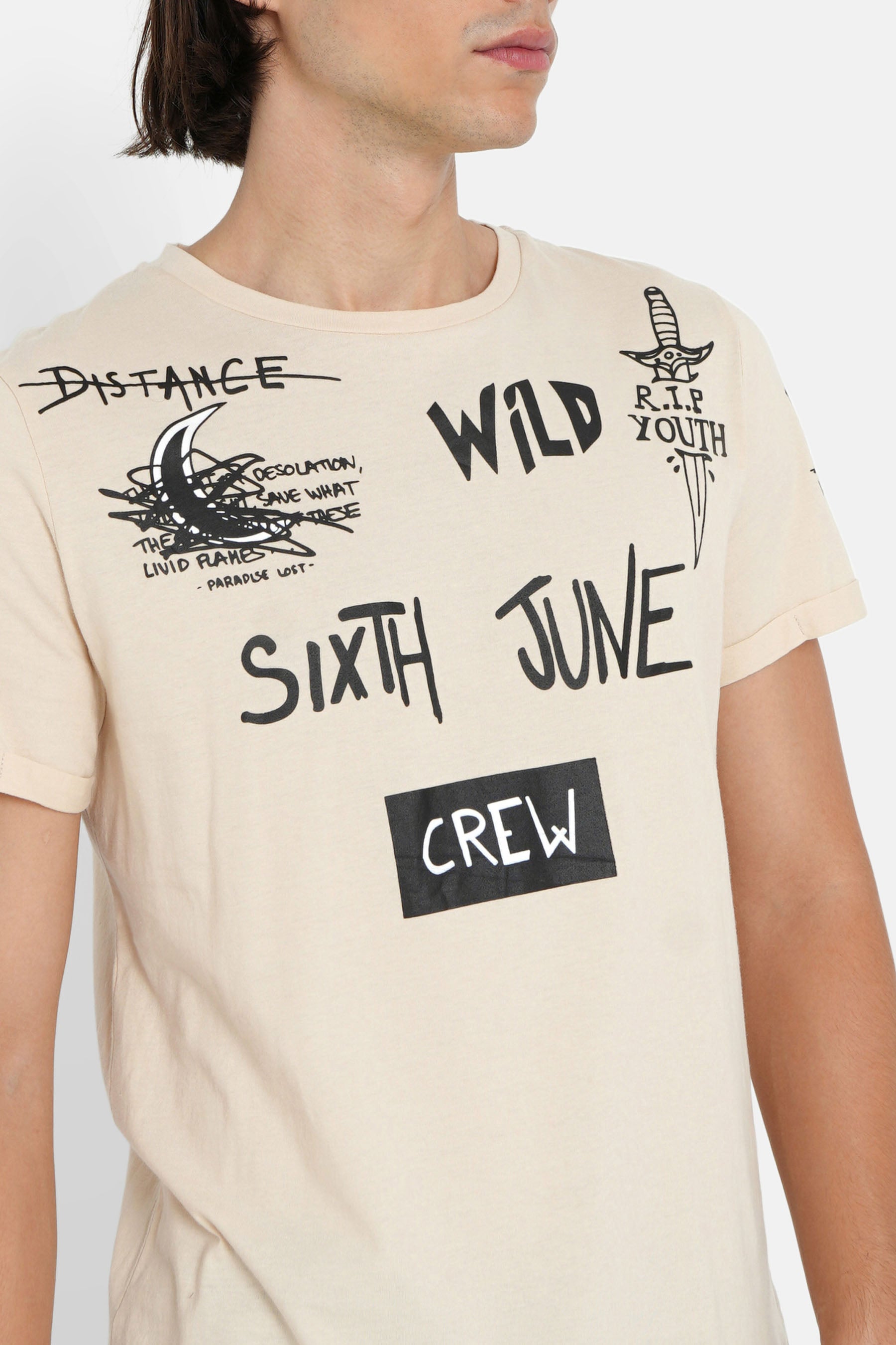 Sixth June - T-shirt crew Beige