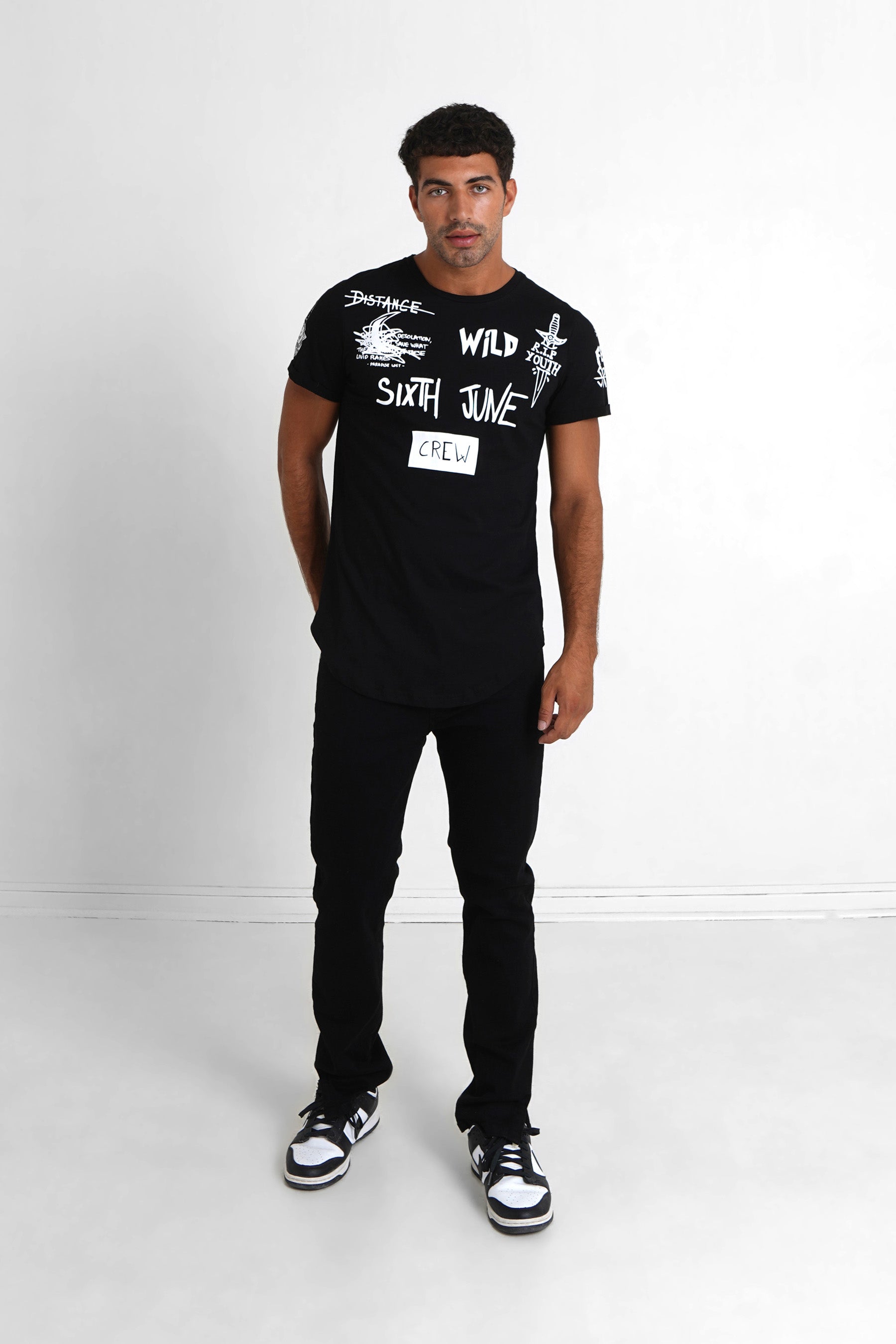 Sixth June - T-shirt crew Noir