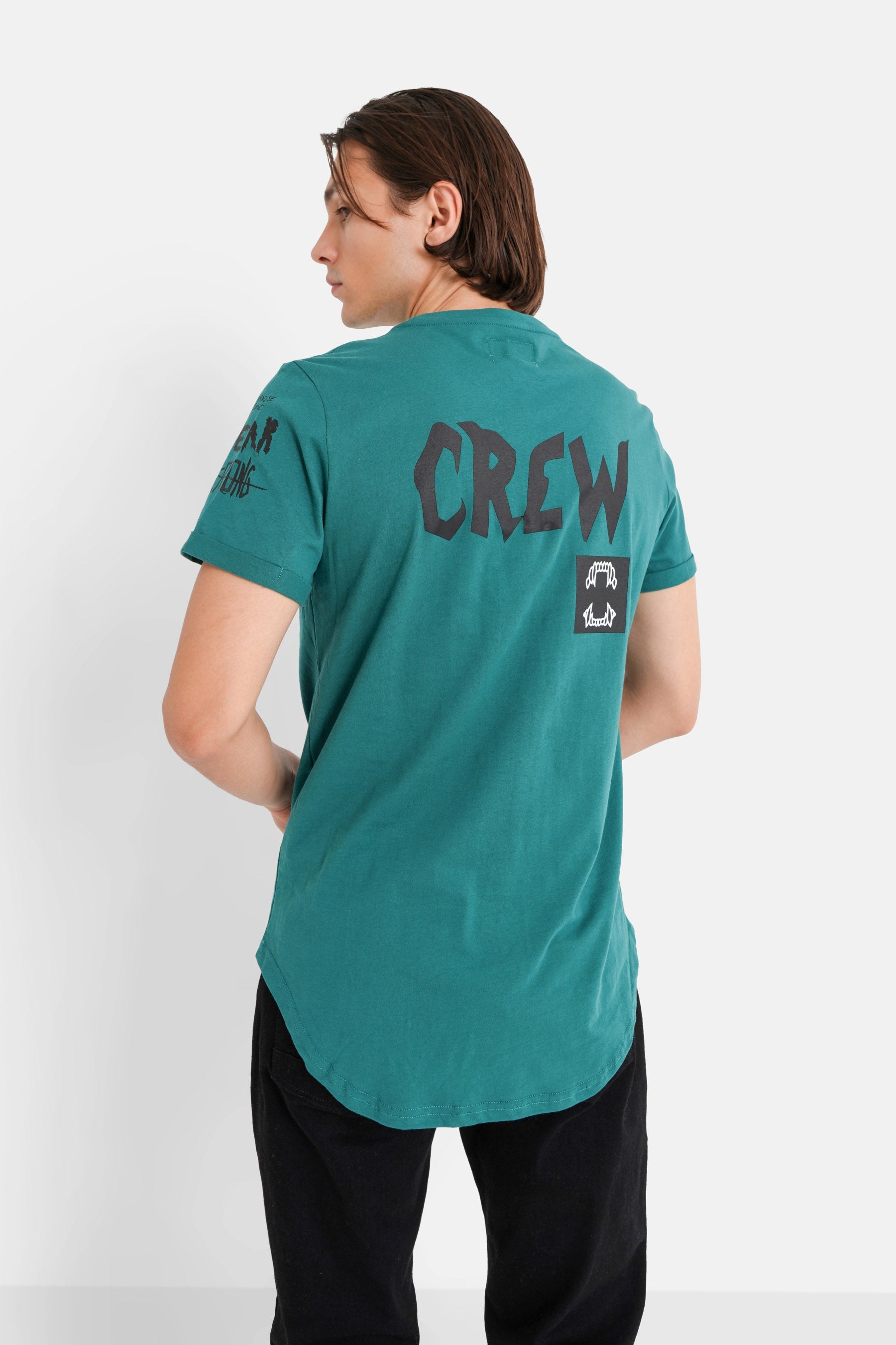 Sixth June - T-shirt crew Vert foncé