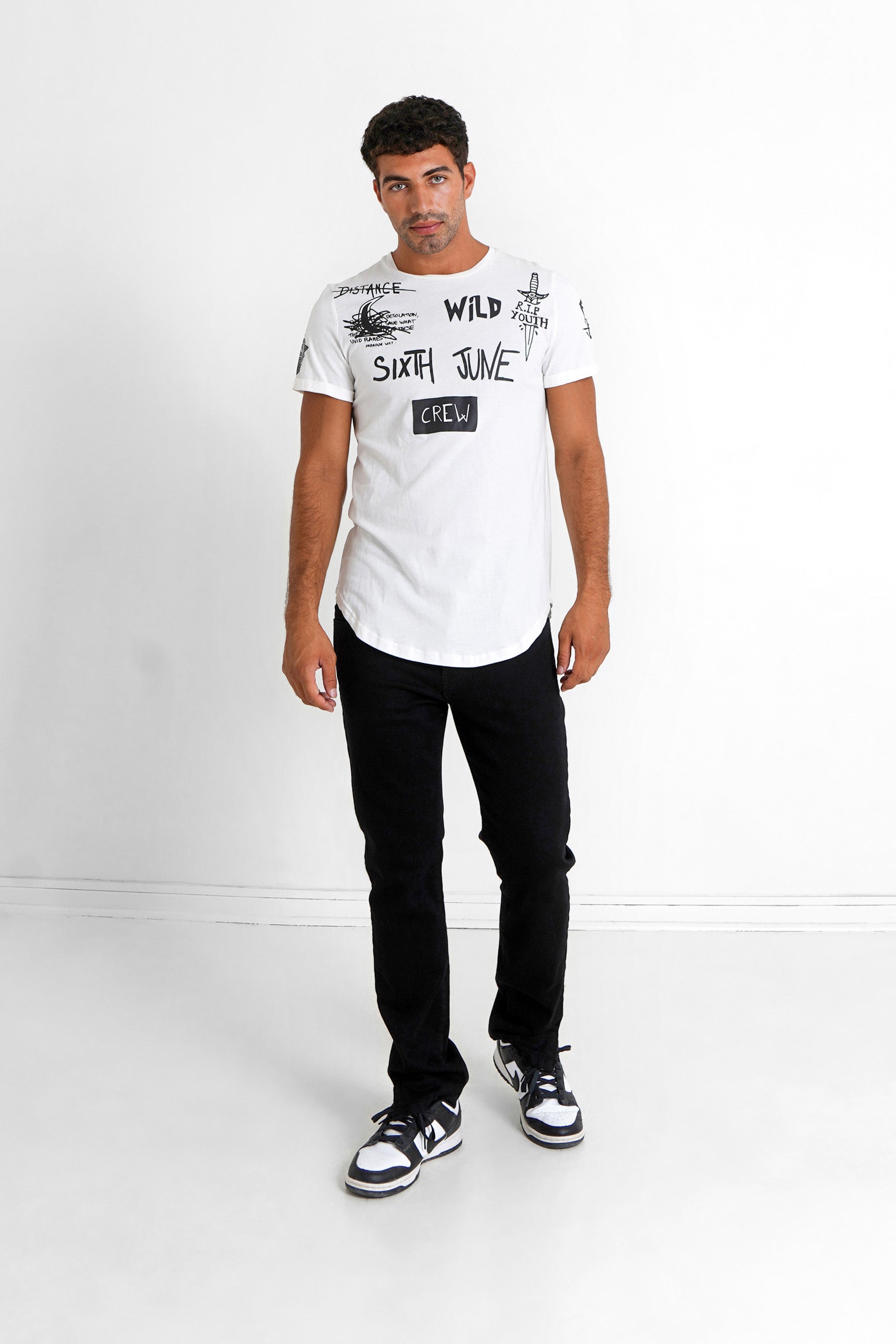 Sixth June - T-shirt crew Blanc