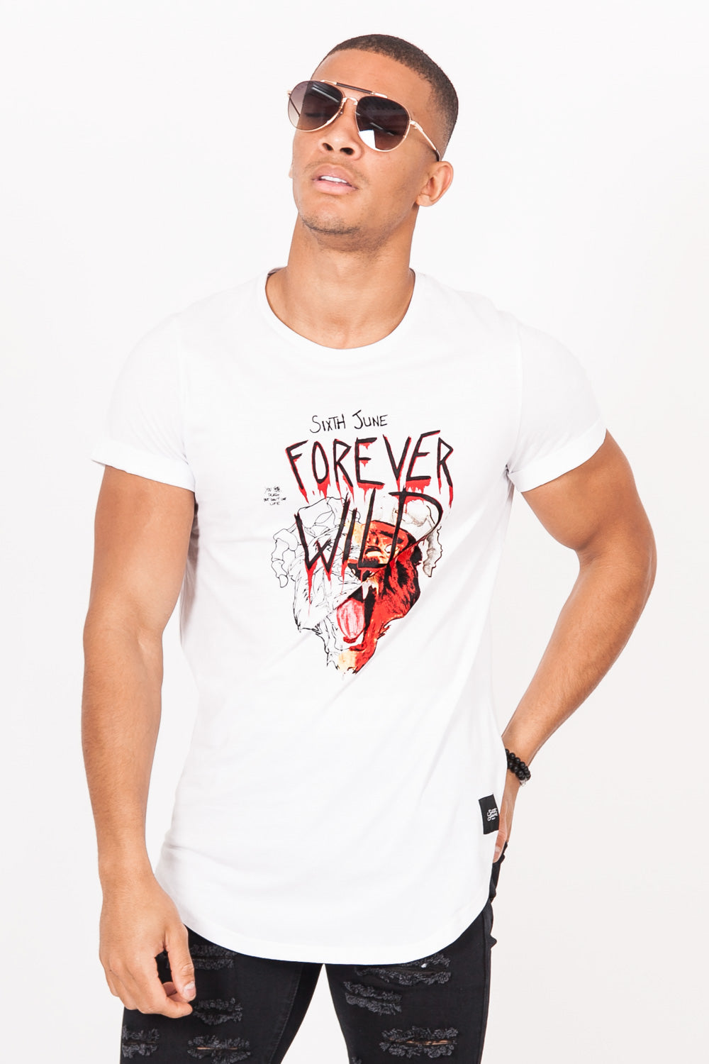 Sixth June - T-shirt "Forever Wild" blanc