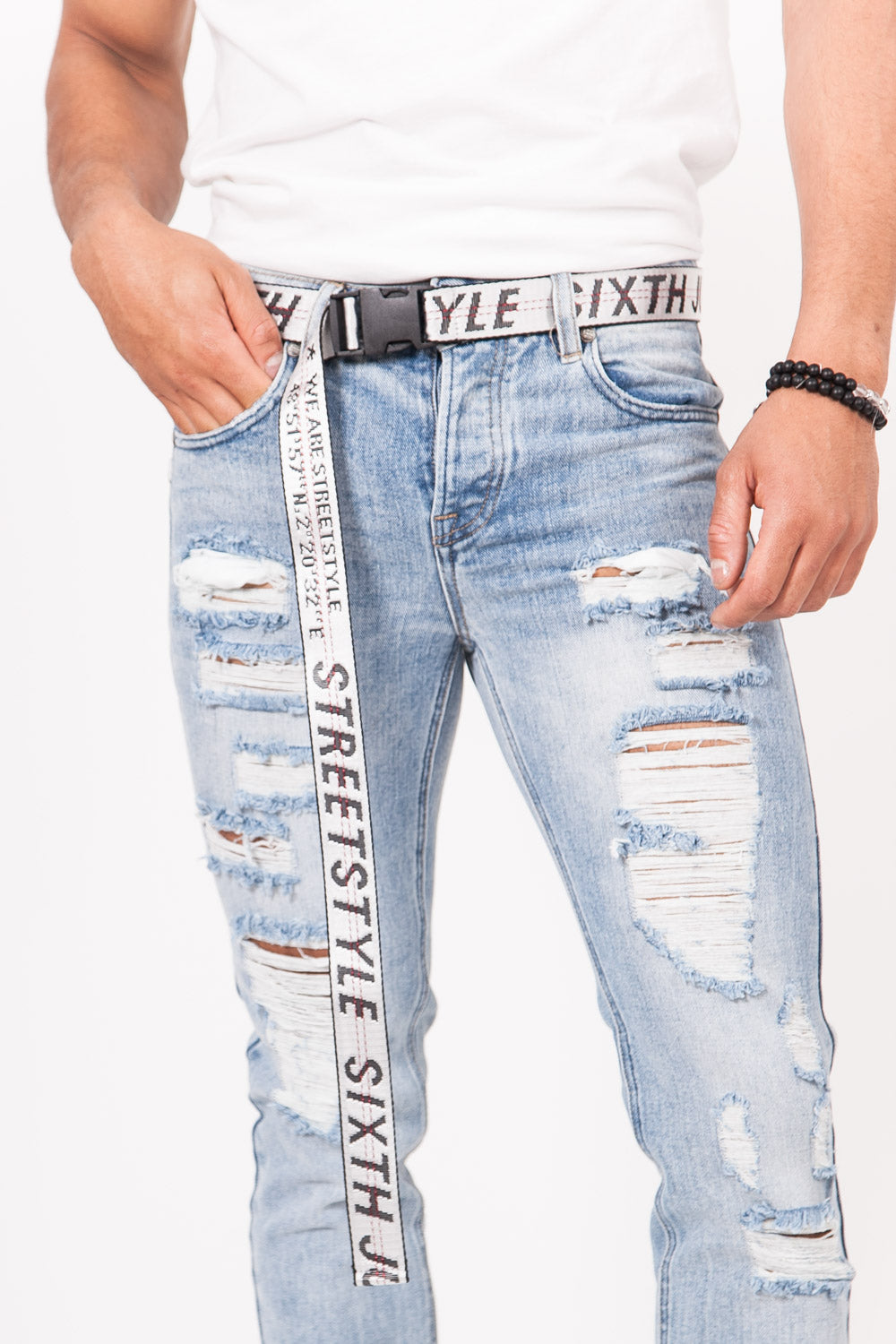 Sixth June - Ceinture clip streetstyle GPS blanc