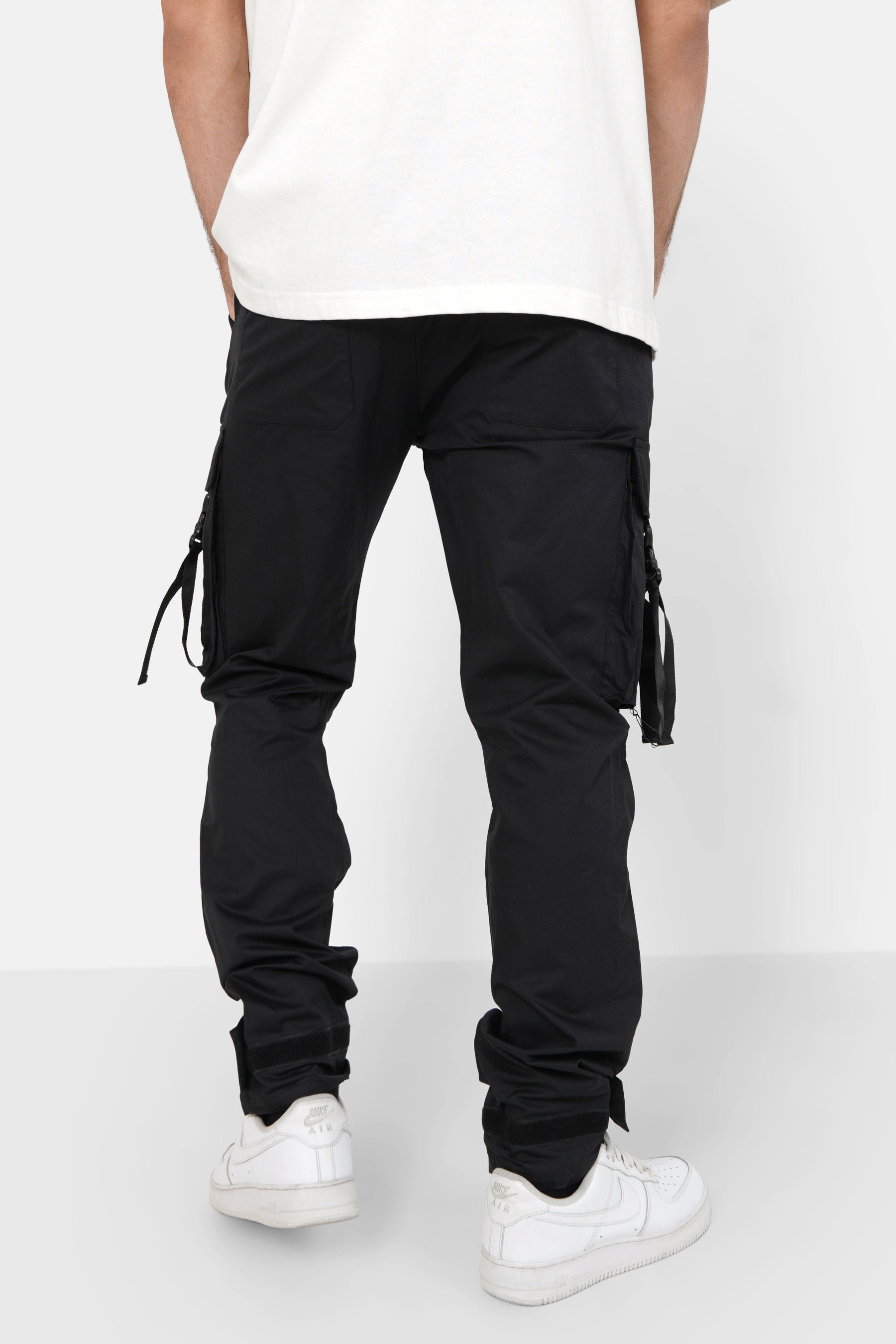 Pantalon cargo sangles Noir