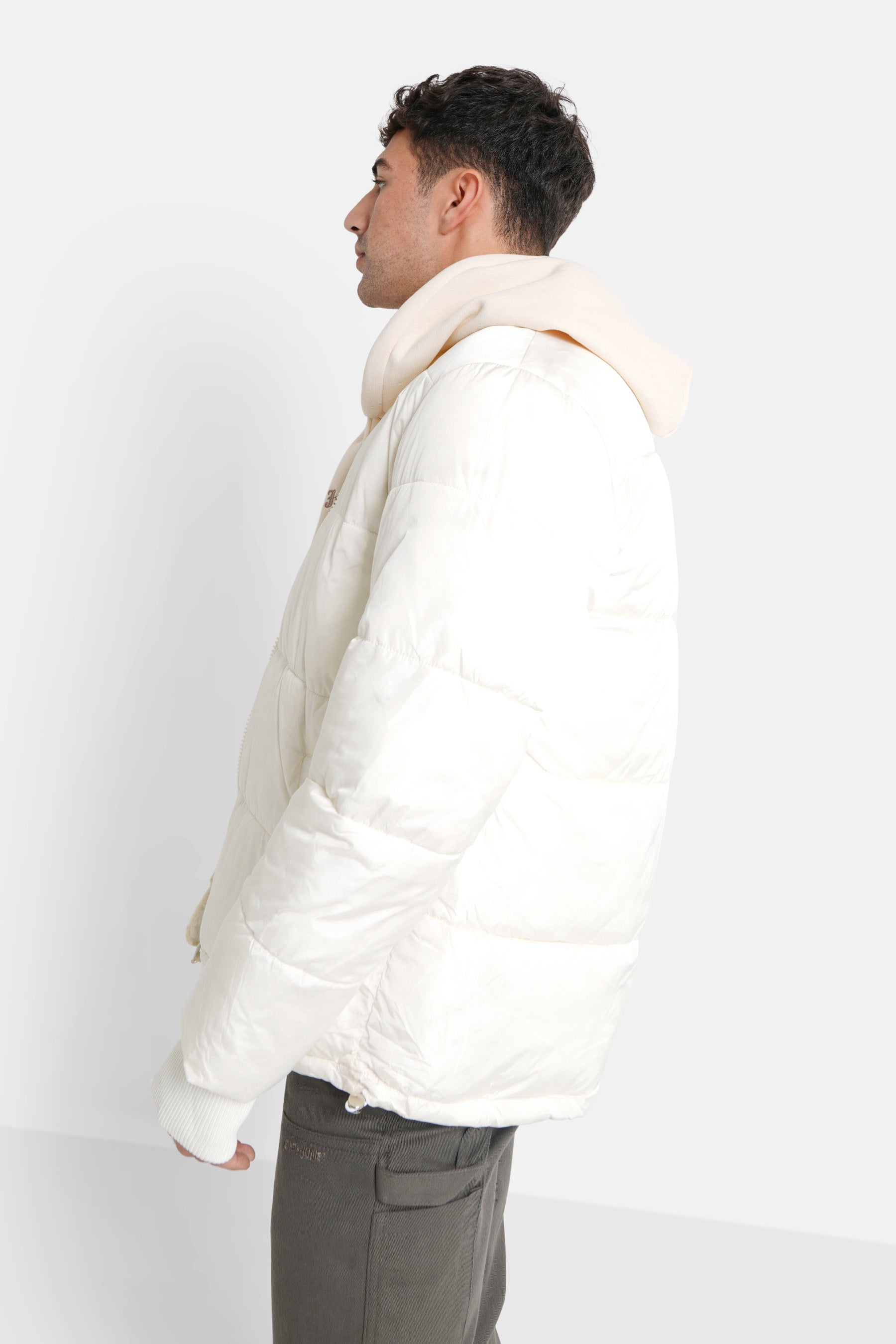 Sixth June - Doudoune col côtelé Blanc