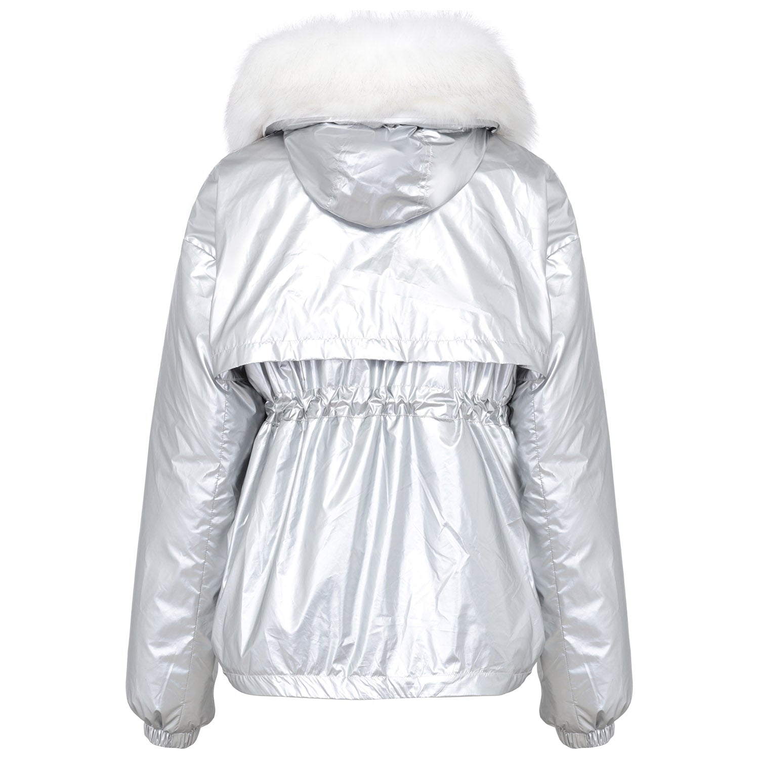 Sixth June - Doudoune métallique oversize gris silver