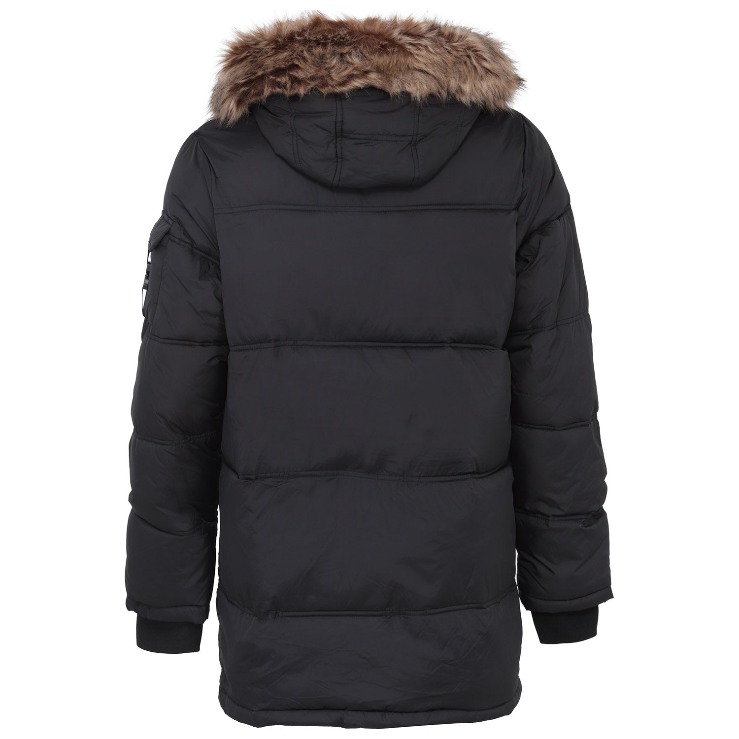 Sixth June - Doudoune longue fourrure Noir