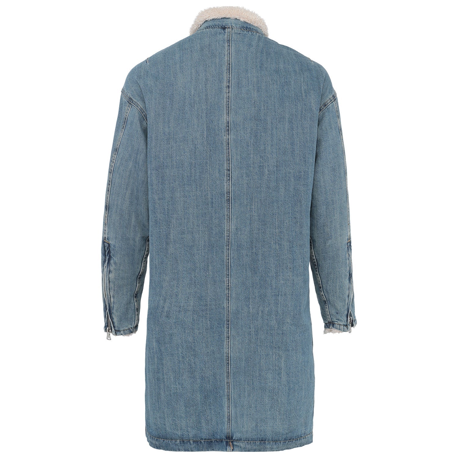 Sixth June - Veste jean longue doublée Bleu