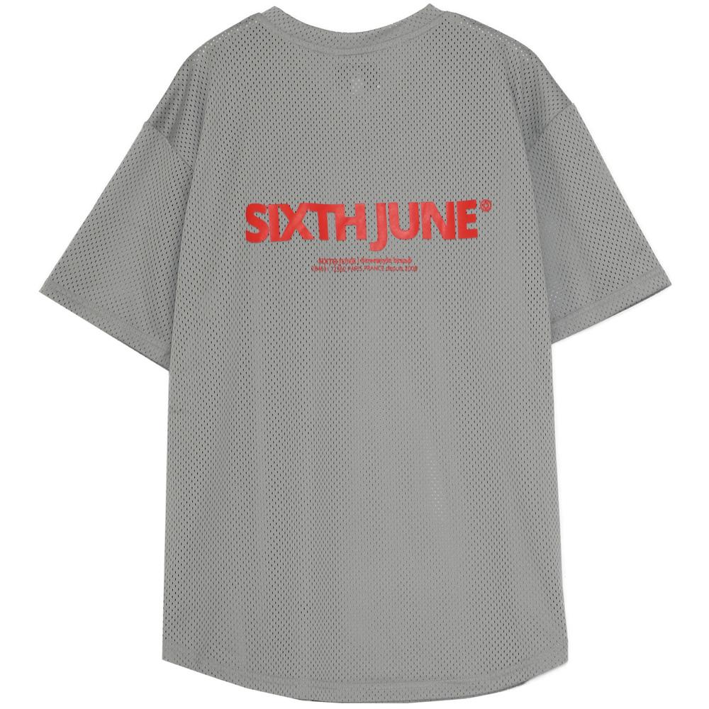 Sixth June - Maillot mesh logo Gris
