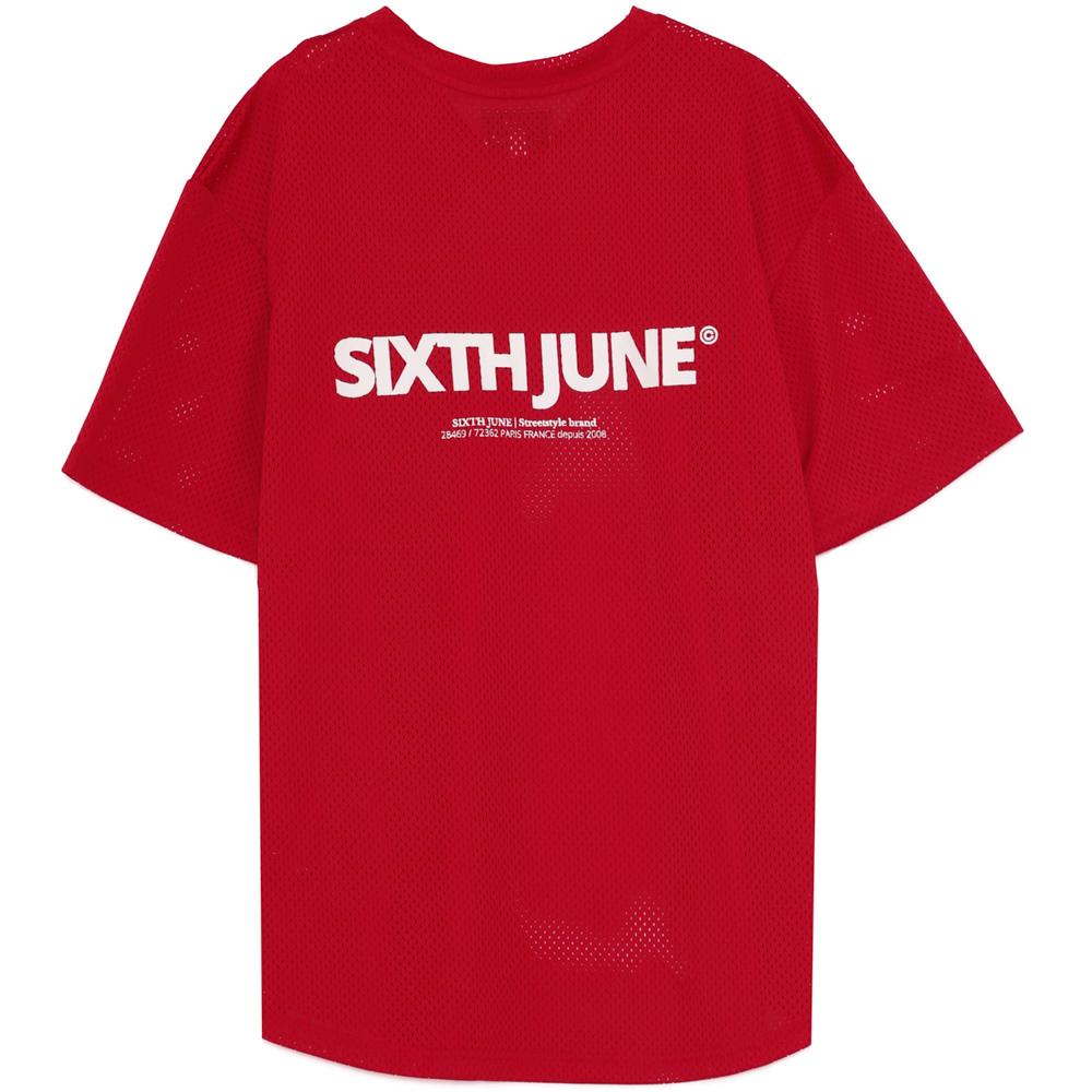 Sixth June - Maillot mesh logo Rouge