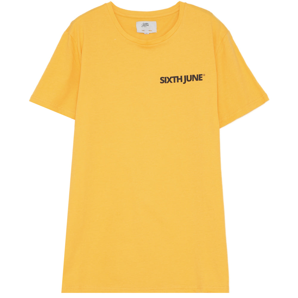 Sixth June - T-shirt imprimé double logo Jaune