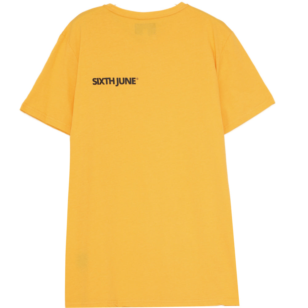 Sixth June - T-shirt imprimé double logo Jaune