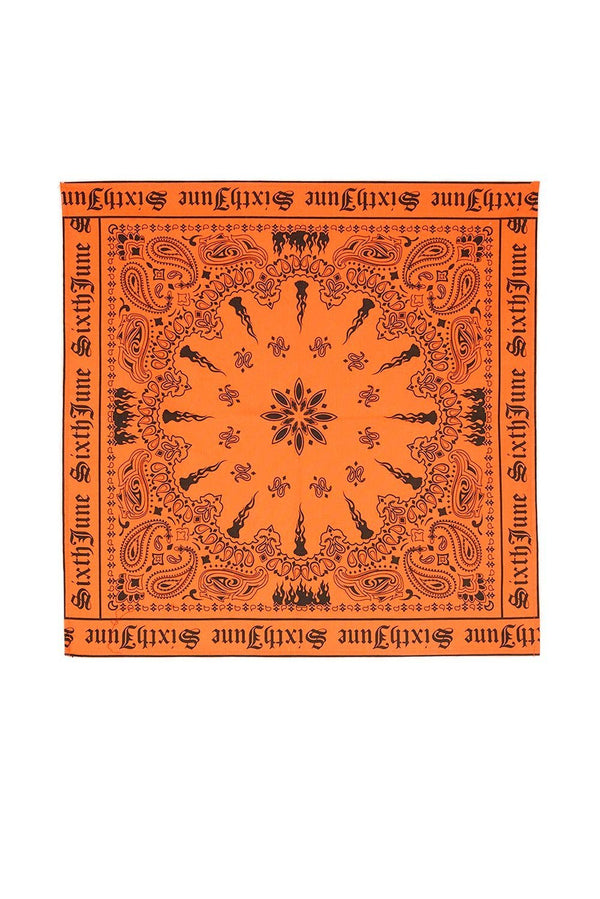 Sixth June - Bandana imprimé orange