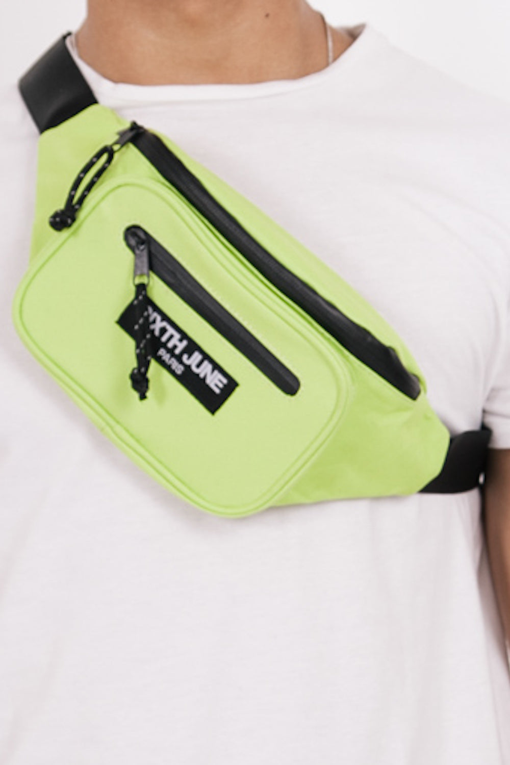 Sixth June - Sac banane deux poches logo vert